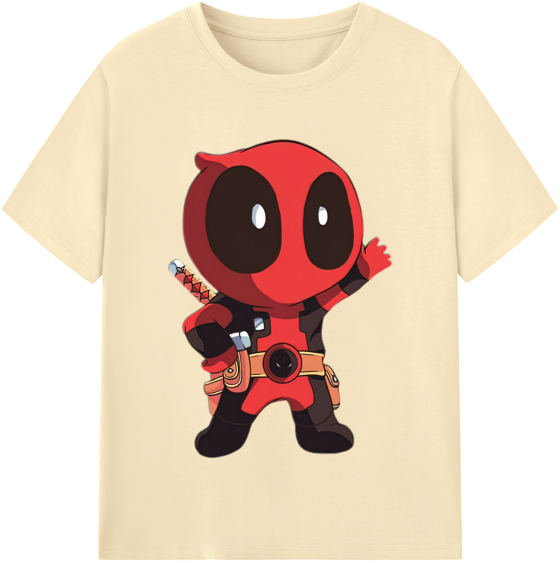 （画像用） Deadpool デッドプール 綿100％半袖Tシャツ（フロントプリント）