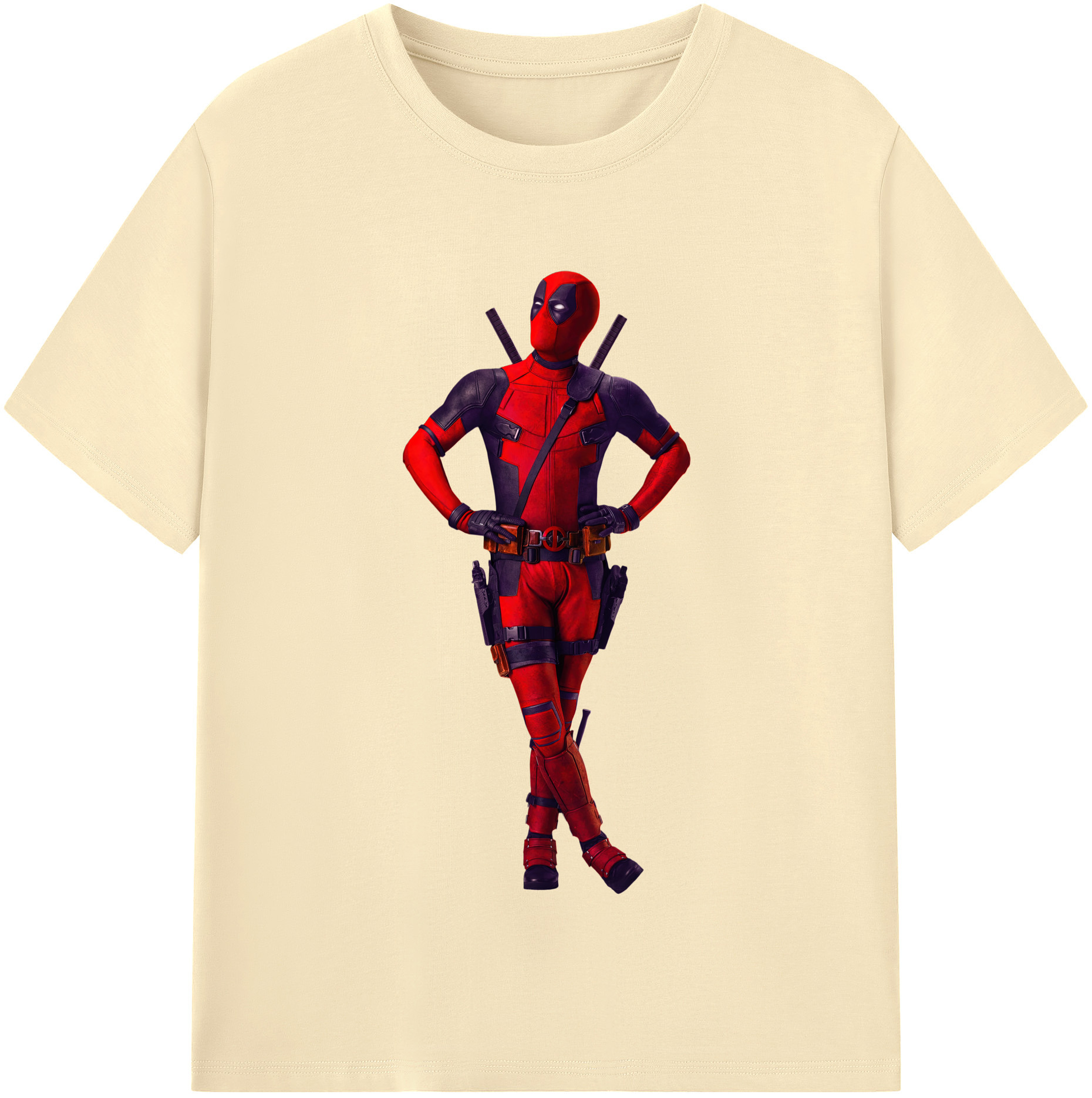 （画像用） Deadpool デッドプール 綿100％半袖Tシャツ（フロントプリント）