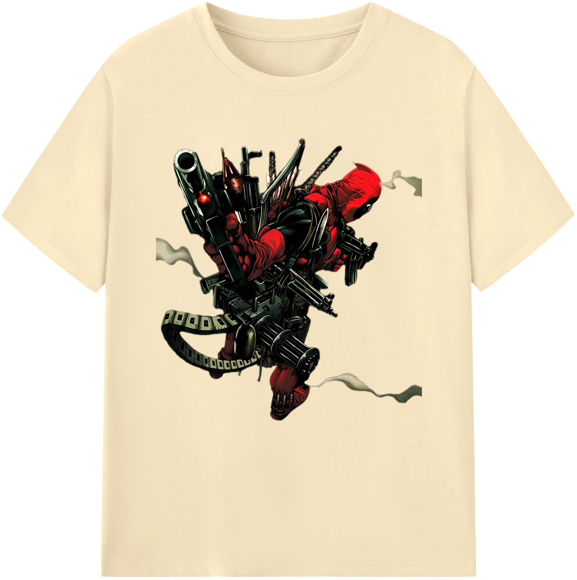 （画像用） Deadpool デッドプール 綿100％半袖Tシャツ（フロントプリント）
