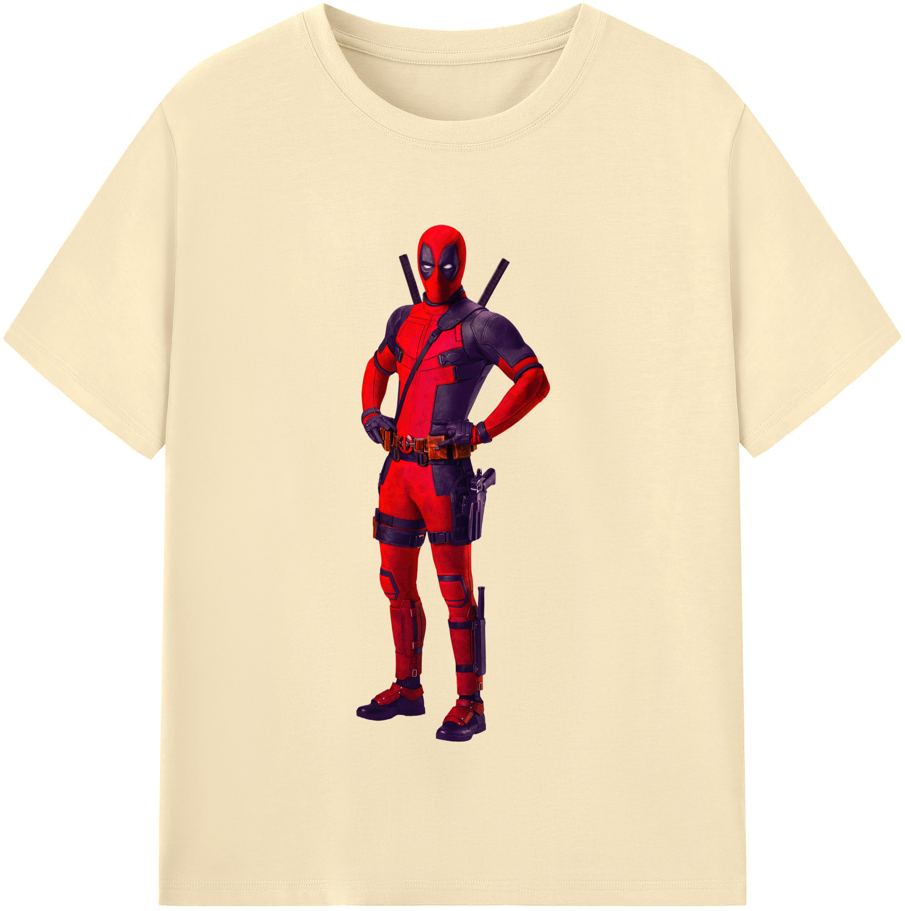 （画像用） Deadpool デッドプール 綿100％半袖Tシャツ（フロントプリント）