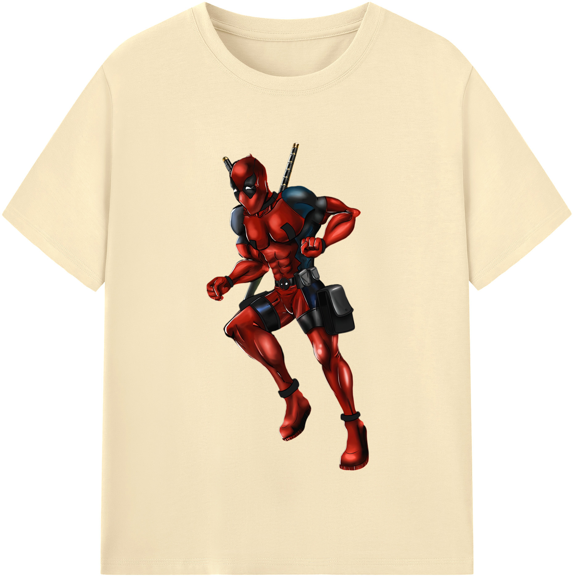 （画像用） Deadpool デッドプール 綿100％半袖Tシャツ（フロントプリント）