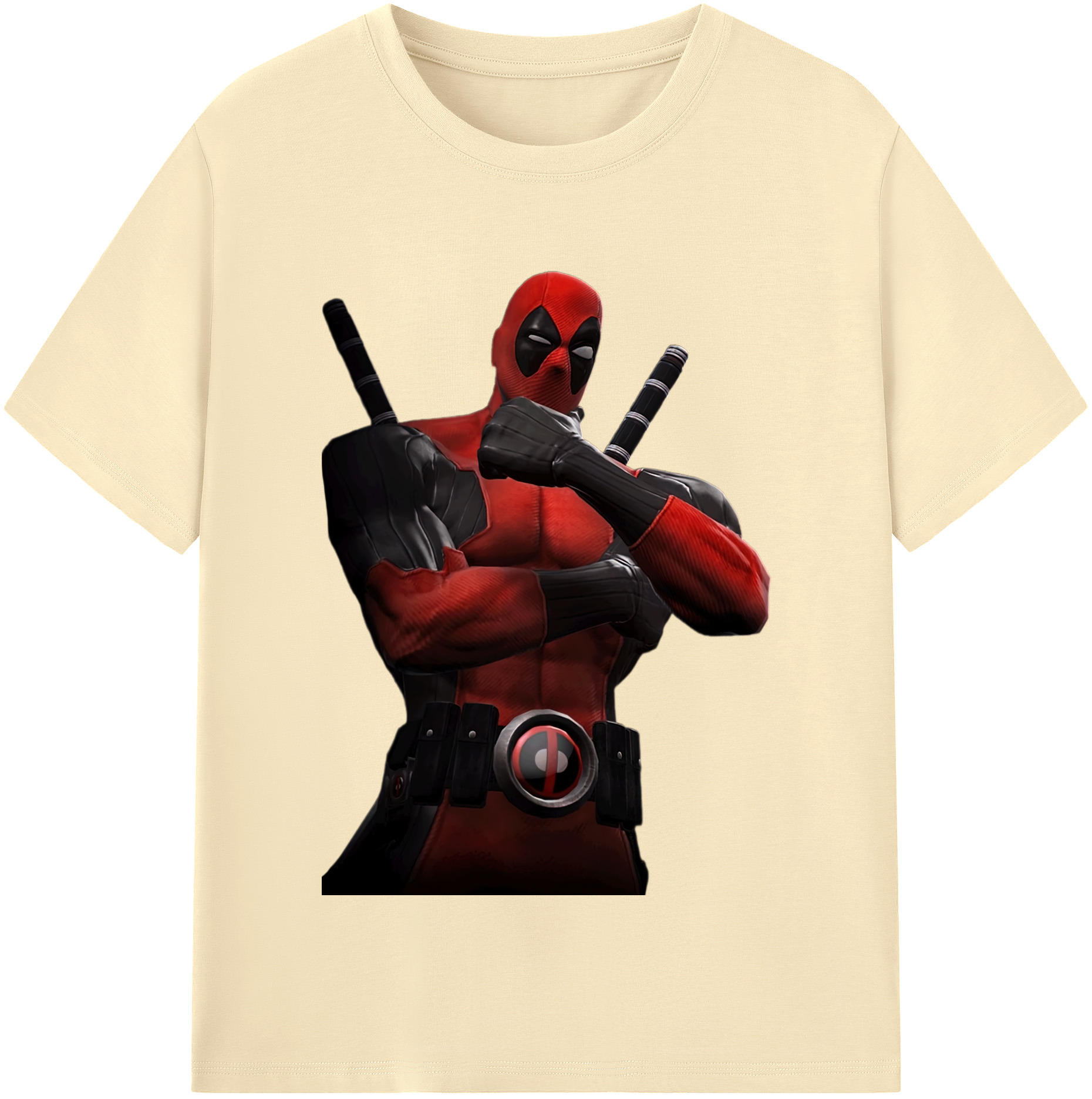 （画像用） Deadpool デッドプール 綿100％半袖Tシャツ（フロントプリント）