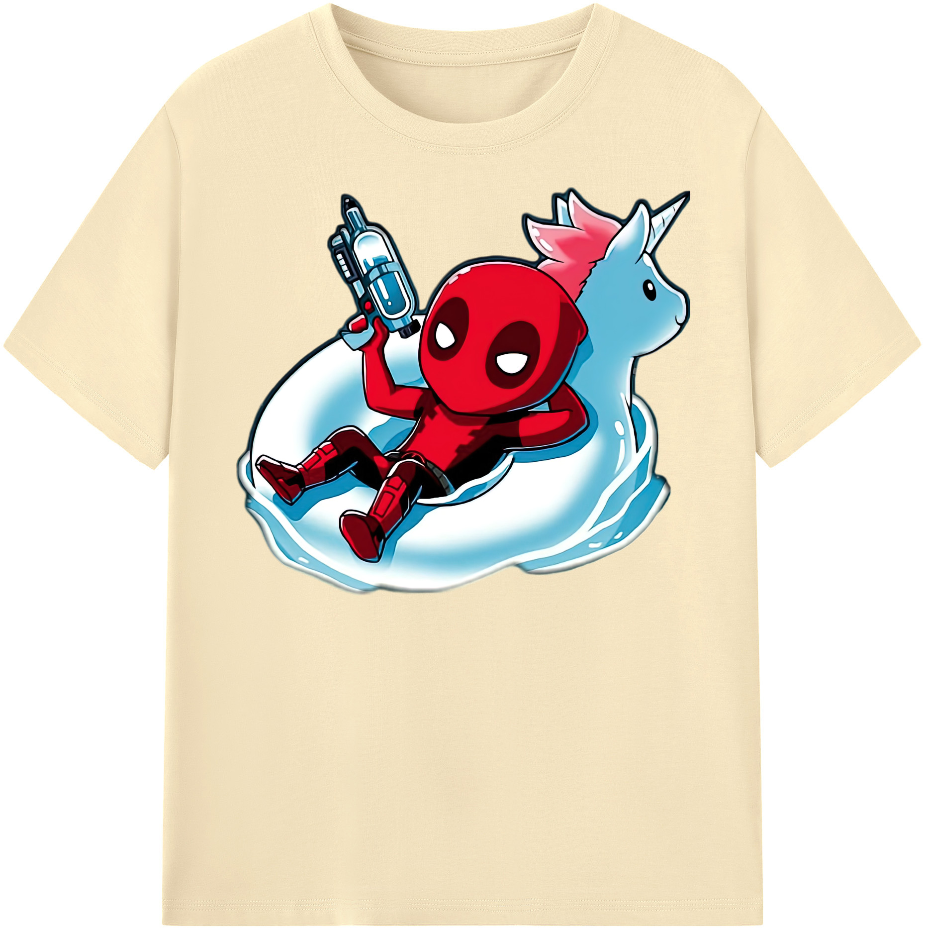 （画像用） Deadpool デッドプール 綿100％半袖Tシャツ（フロントプリント）