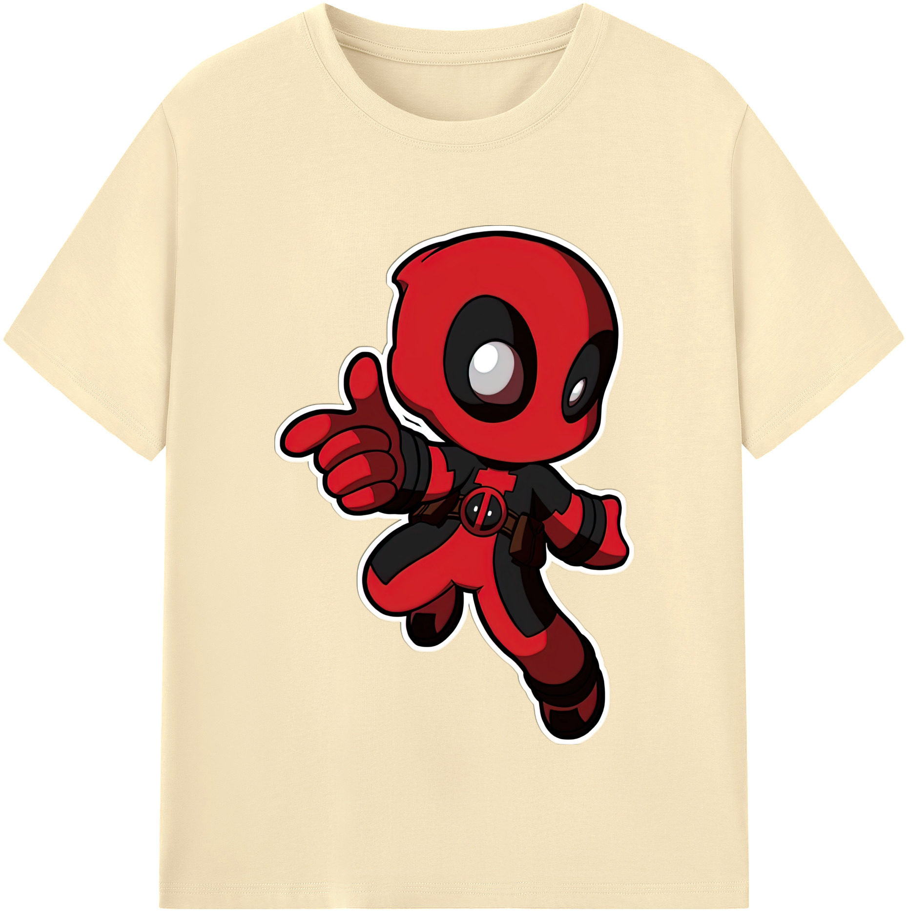 （画像用） Deadpool デッドプール 綿100％半袖Tシャツ（フロントプリント）