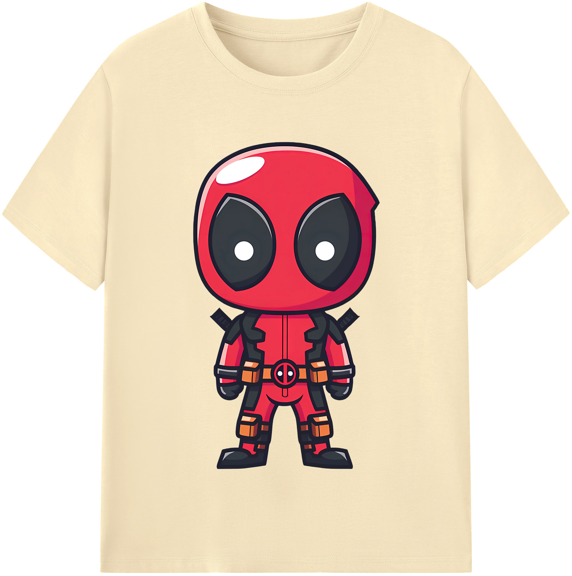 （画像用） Deadpool デッドプール 綿100％半袖Tシャツ（フロントプリント）