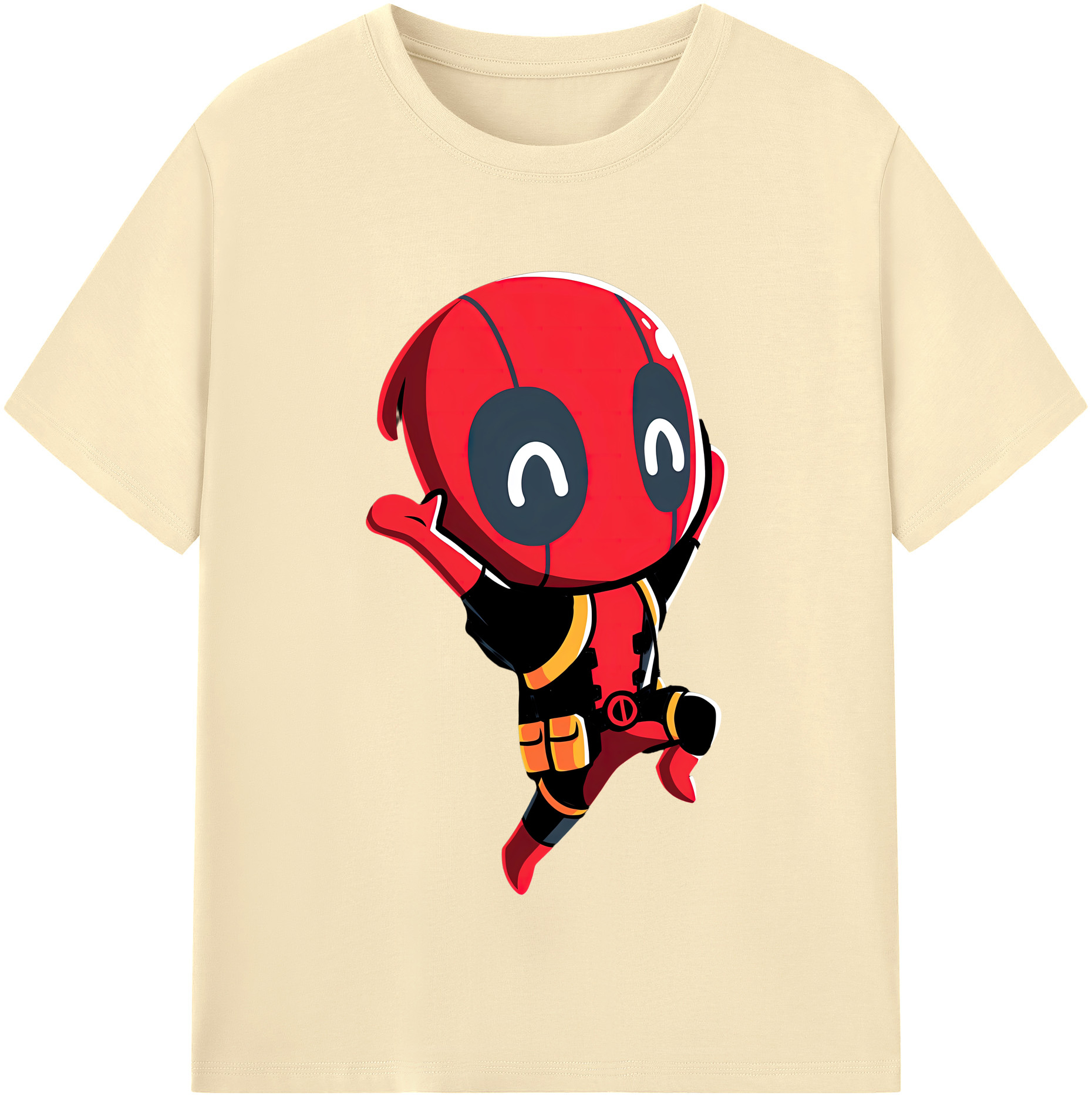 （画像用） Deadpool デッドプール 綿100％半袖Tシャツ（フロントプリント）