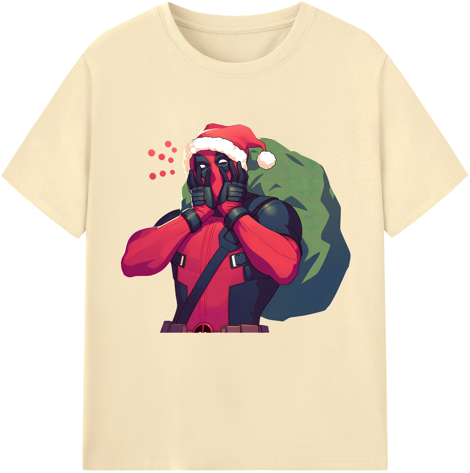 （画像用） Deadpool デッドプール 綿100％半袖Tシャツ（フロントプリント）