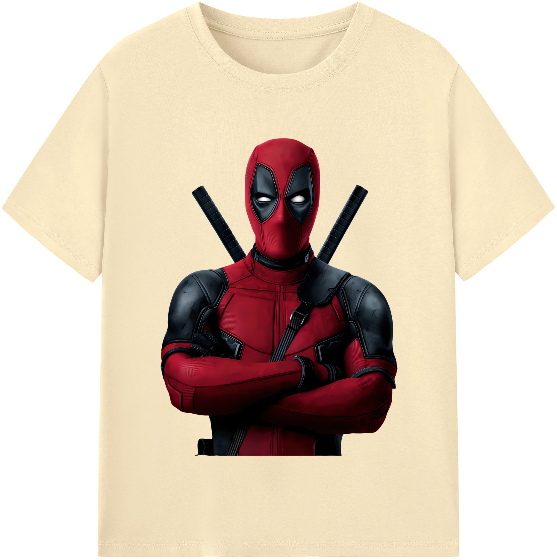 （画像用） Deadpool デッドプール 綿100％半袖Tシャツ（フロントプリント）