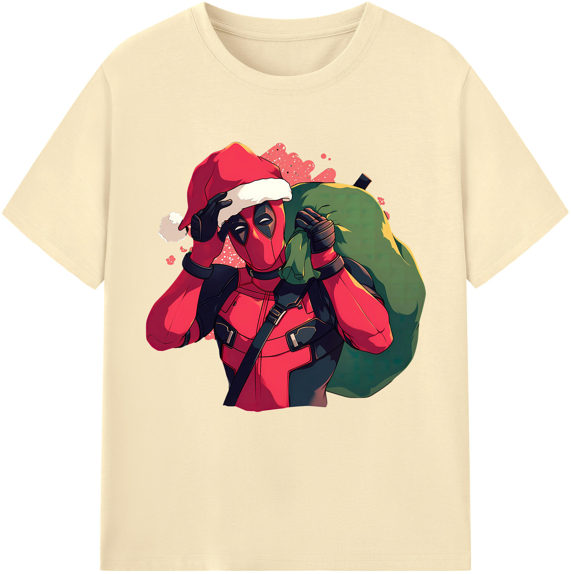（画像用） Deadpool デッドプール 綿100％半袖Tシャツ（フロントプリント）