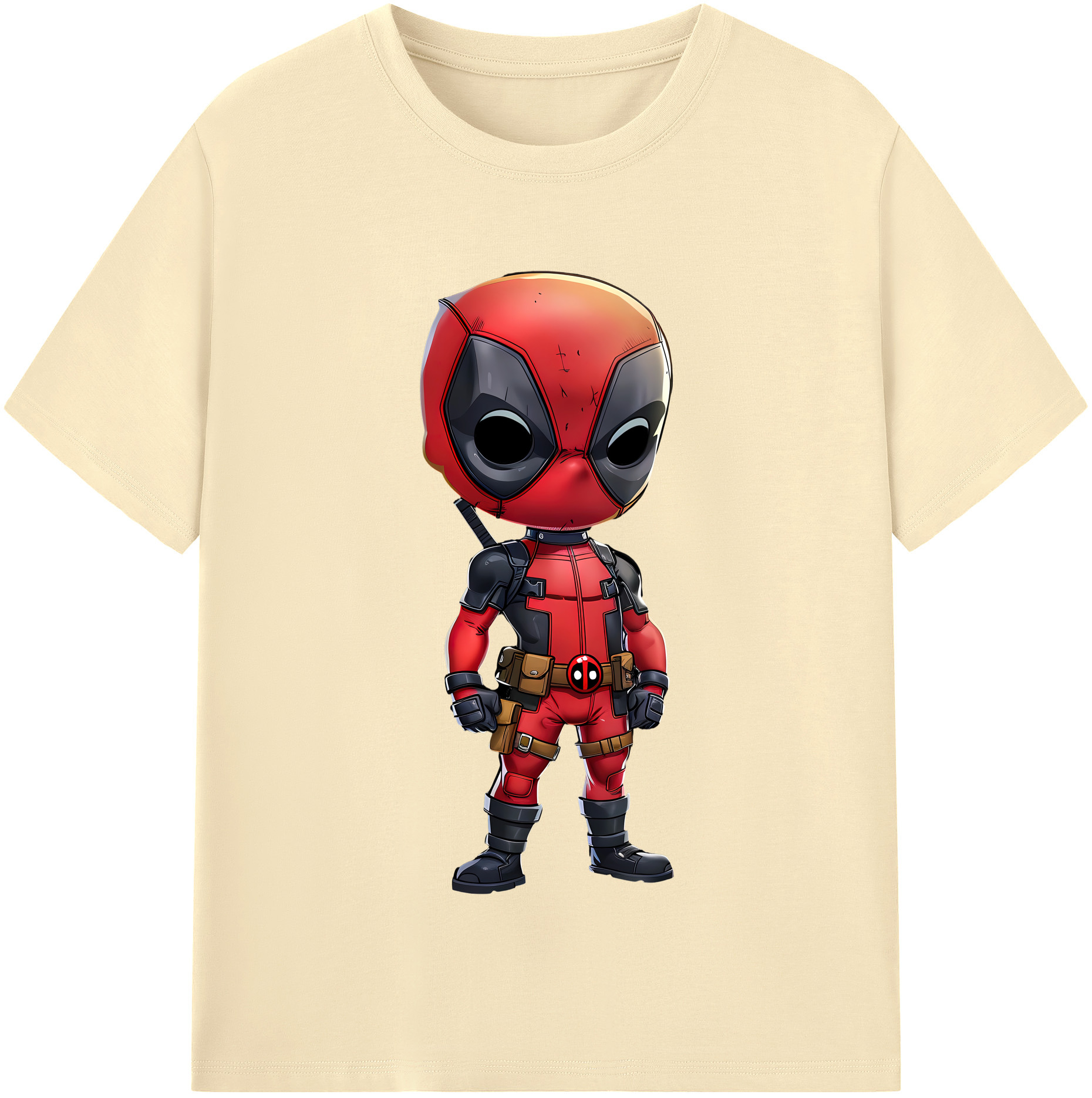 （画像用） Deadpool デッドプール 綿100％半袖Tシャツ（フロントプリント）