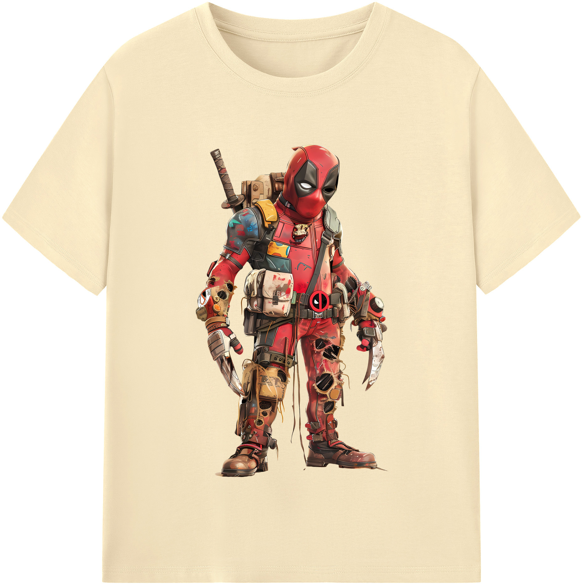 （画像用） Deadpool デッドプール 綿100％半袖Tシャツ（フロントプリント）