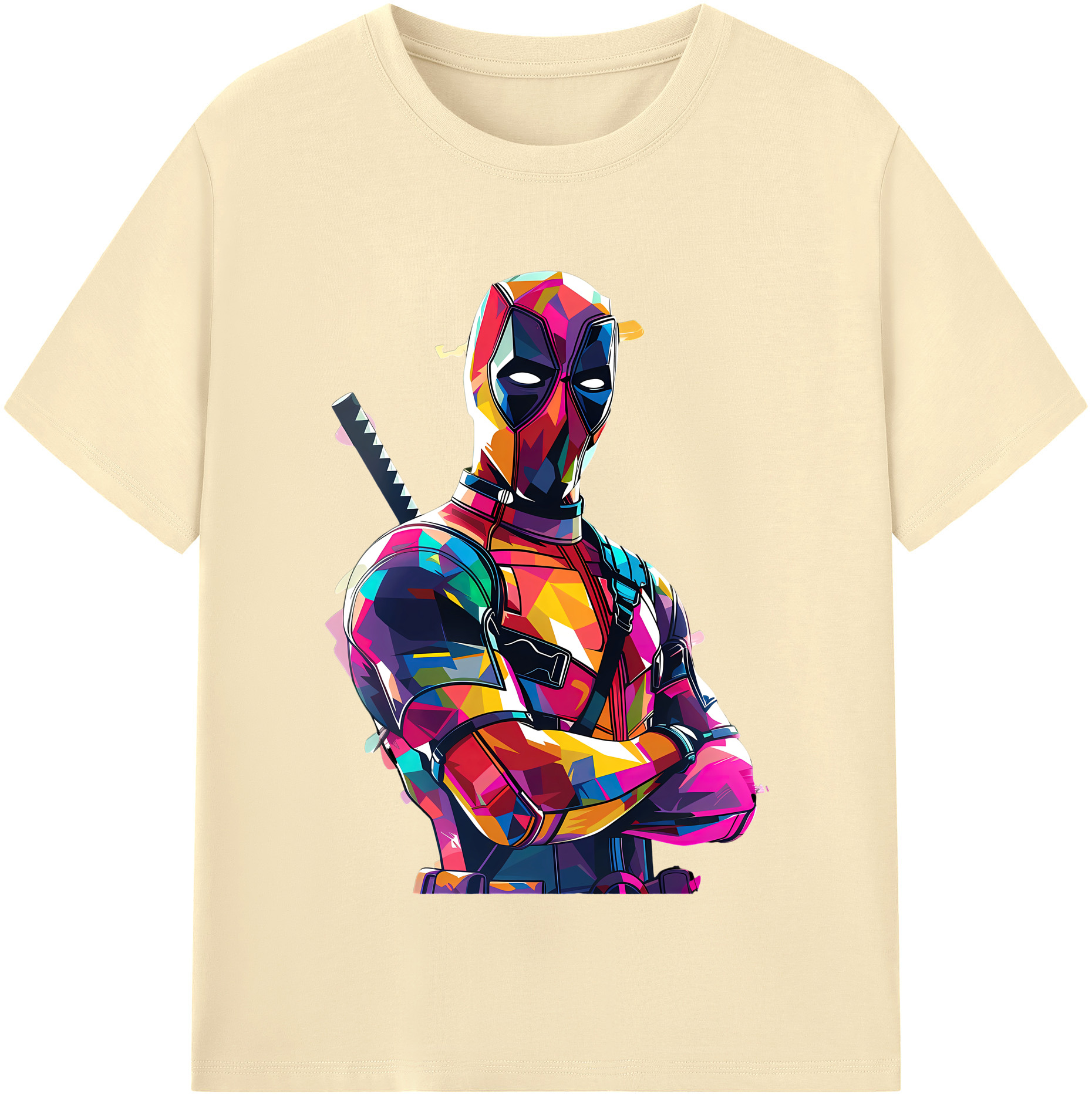 （画像用） Deadpool デッドプール 綿100％半袖Tシャツ（フロントプリント）