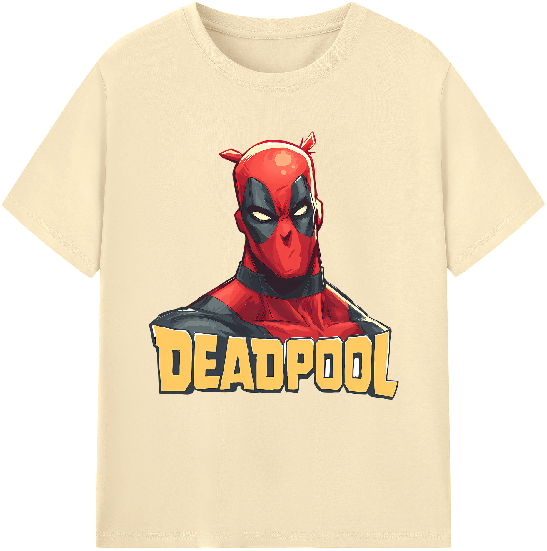 （画像用） Deadpool デッドプール 綿100％半袖Tシャツ（フロントプリント）