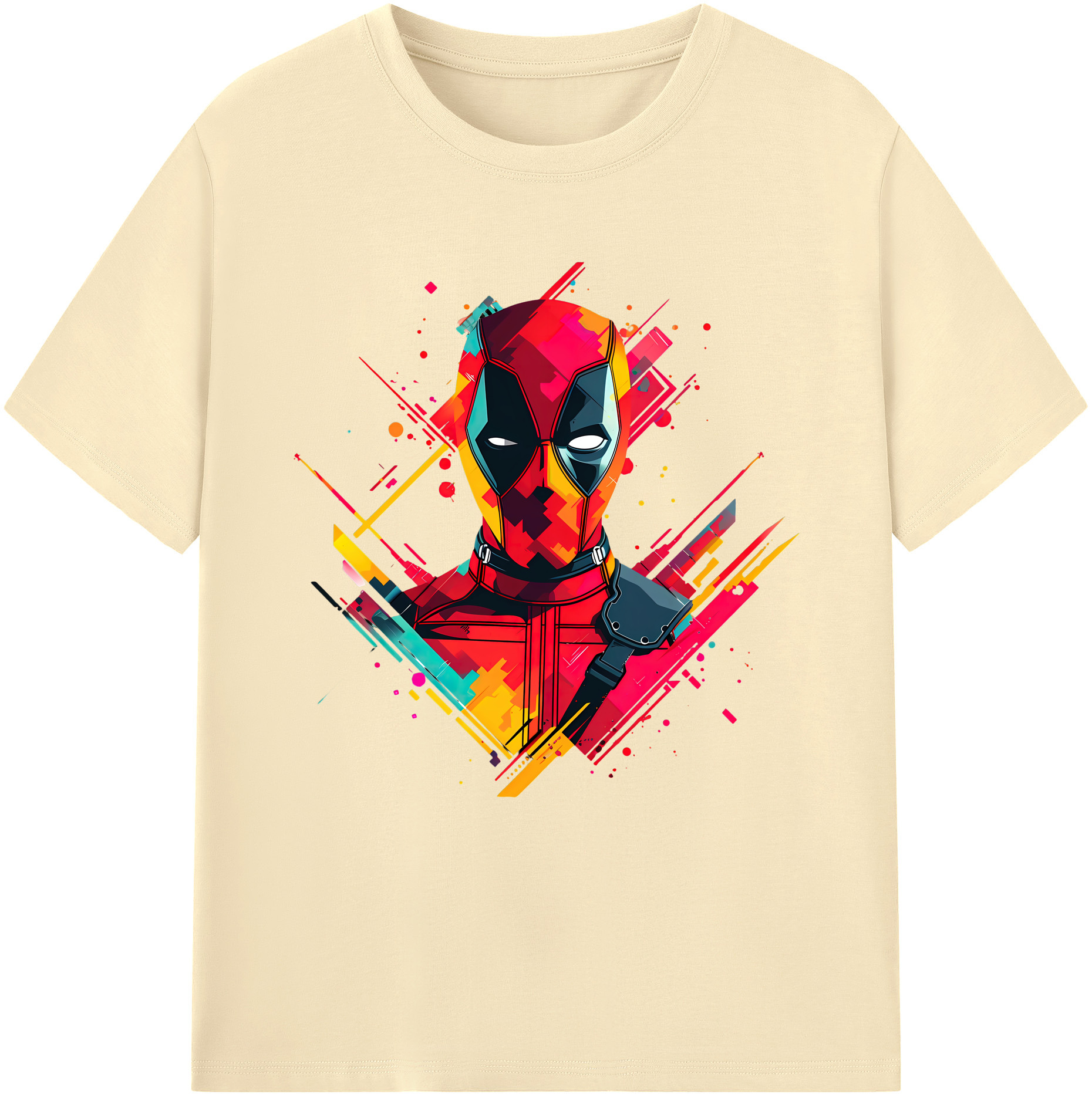 （画像用） Deadpool デッドプール 綿100％半袖Tシャツ（フロントプリント）