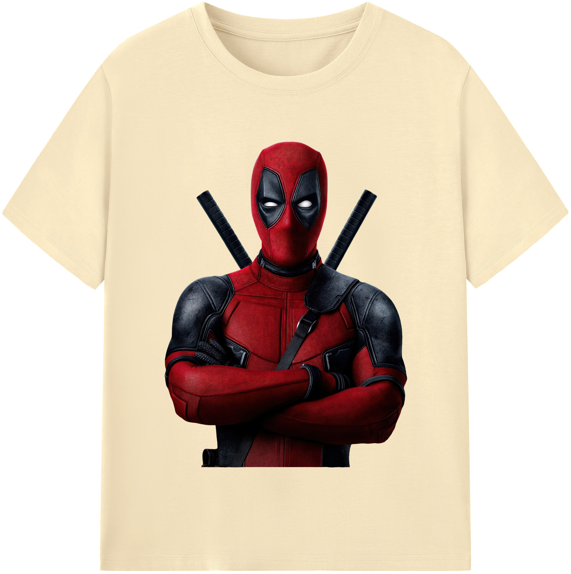 （画像用） Deadpool デッドプール 綿100％半袖Tシャツ（フロントプリント）