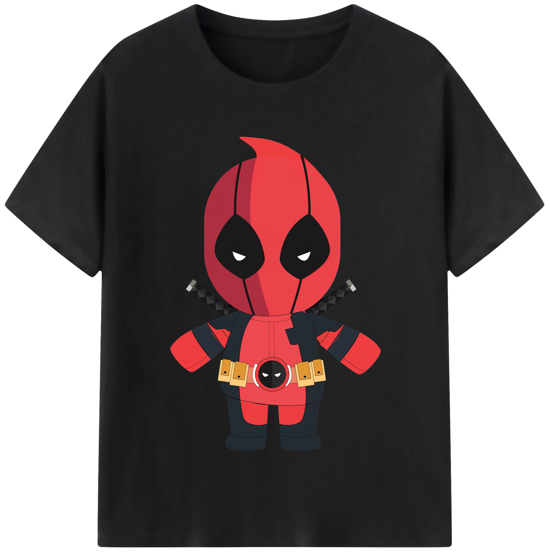 （画像用） Deadpool デッドプール 綿100％半袖Tシャツ（フロントプリント）