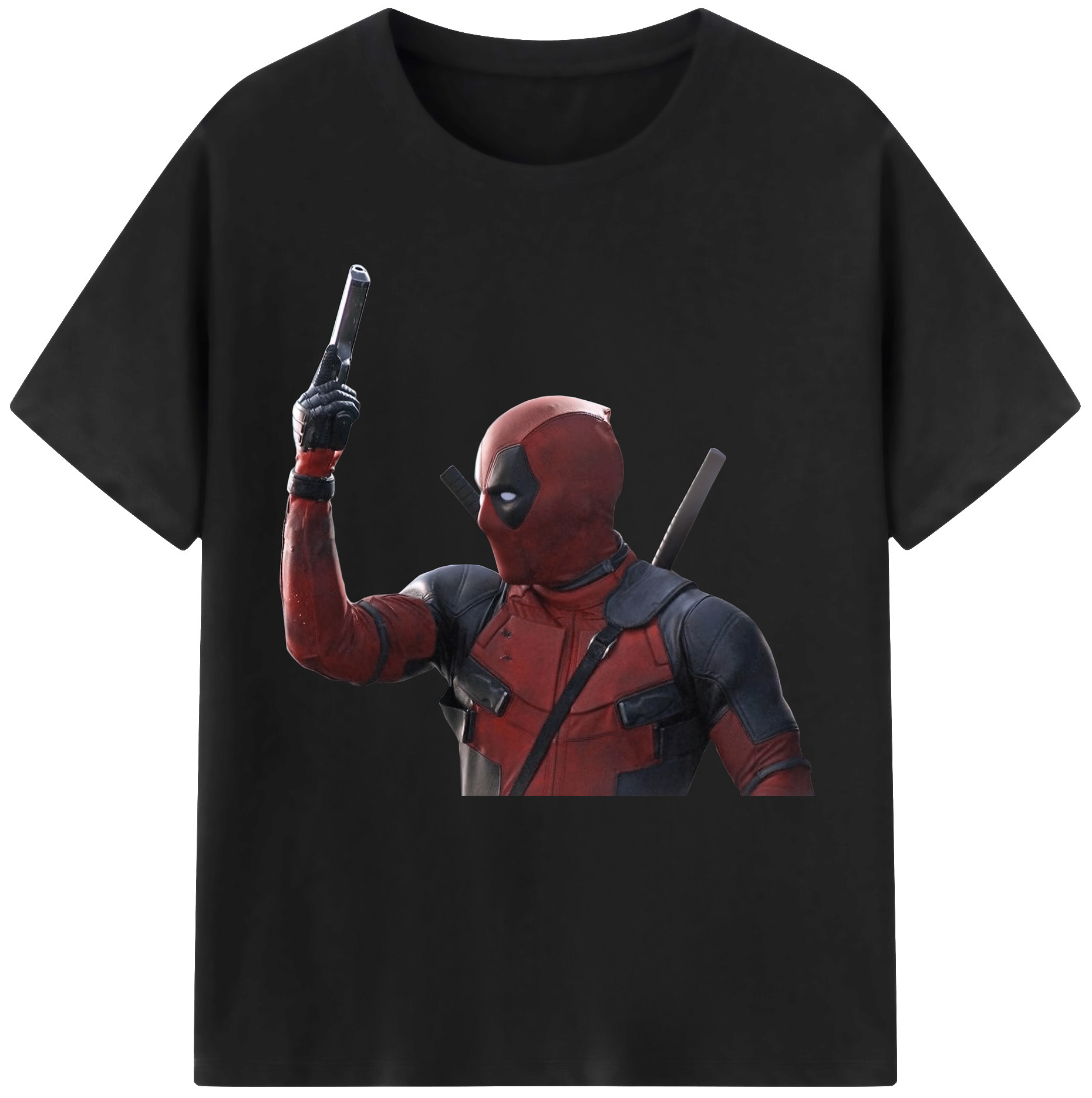 （画像用） Deadpool デッドプール 綿100％半袖Tシャツ（フロントプリント）