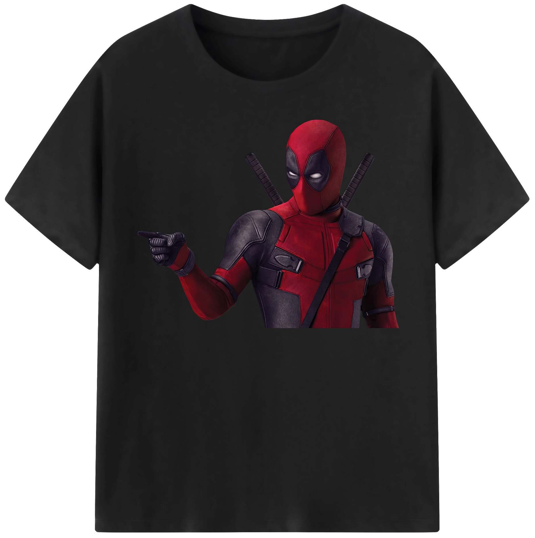 （画像用） Deadpool デッドプール 綿100％半袖Tシャツ（フロントプリント）
