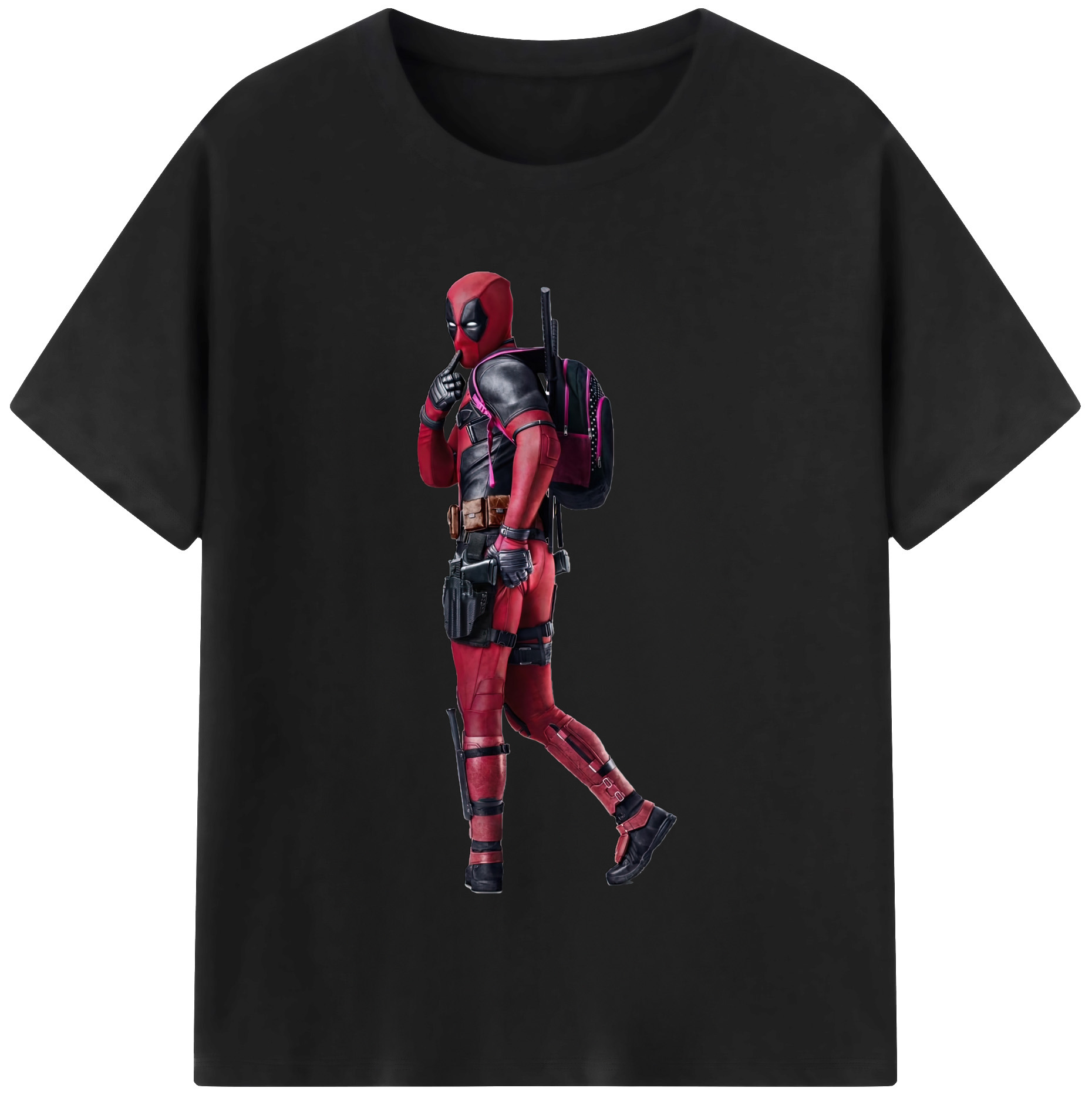 （画像用） Deadpool デッドプール 綿100％半袖Tシャツ（フロントプリント）