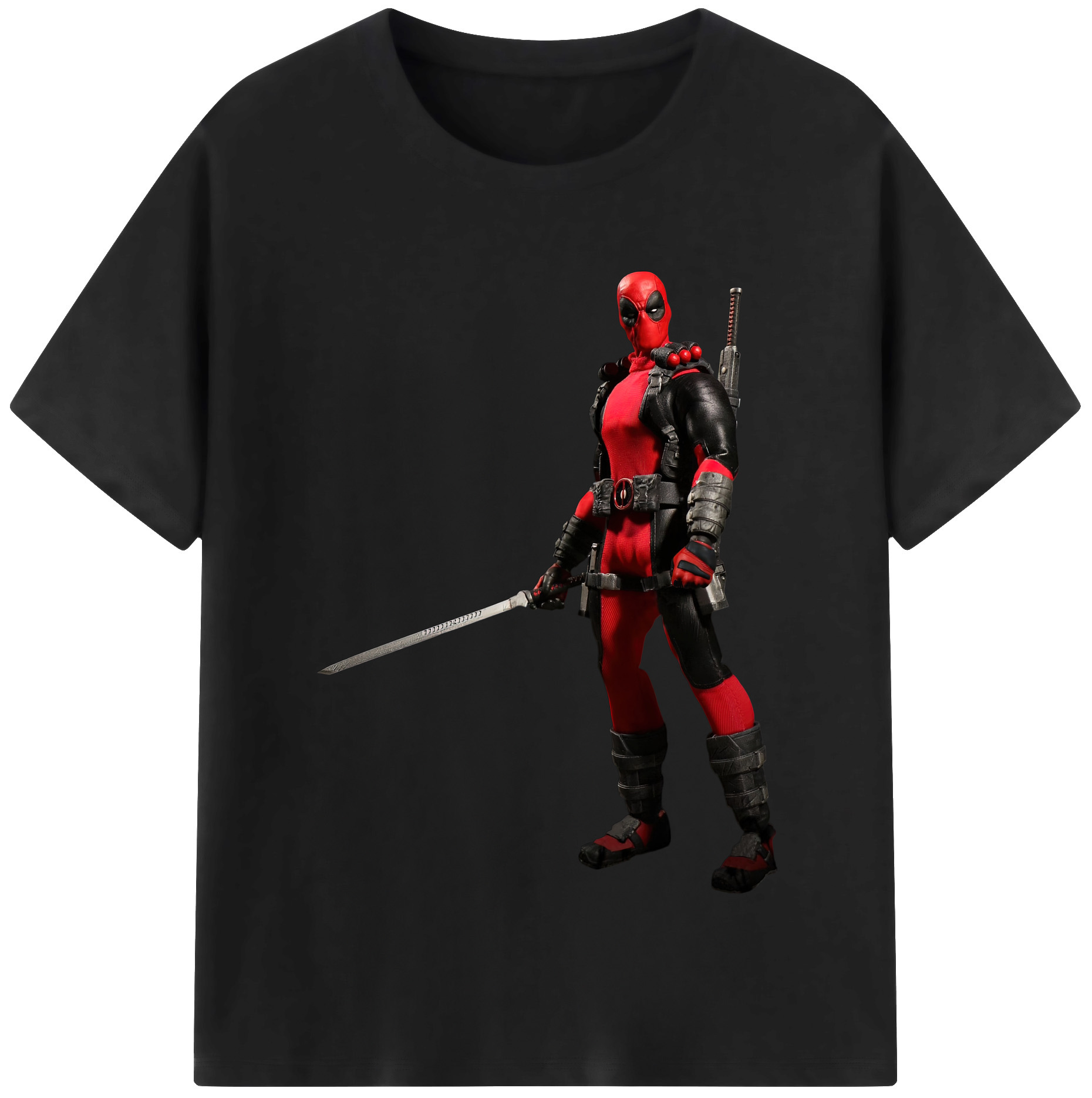 （画像用） Deadpool デッドプール 綿100％半袖Tシャツ（フロントプリント）