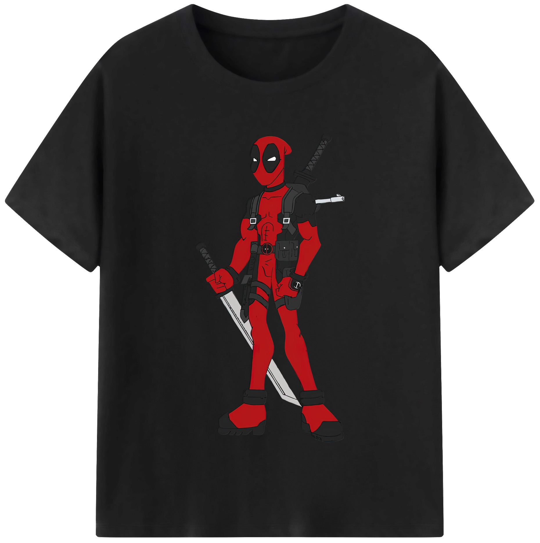 （画像用） Deadpool デッドプール 綿100％半袖Tシャツ（フロントプリント）
