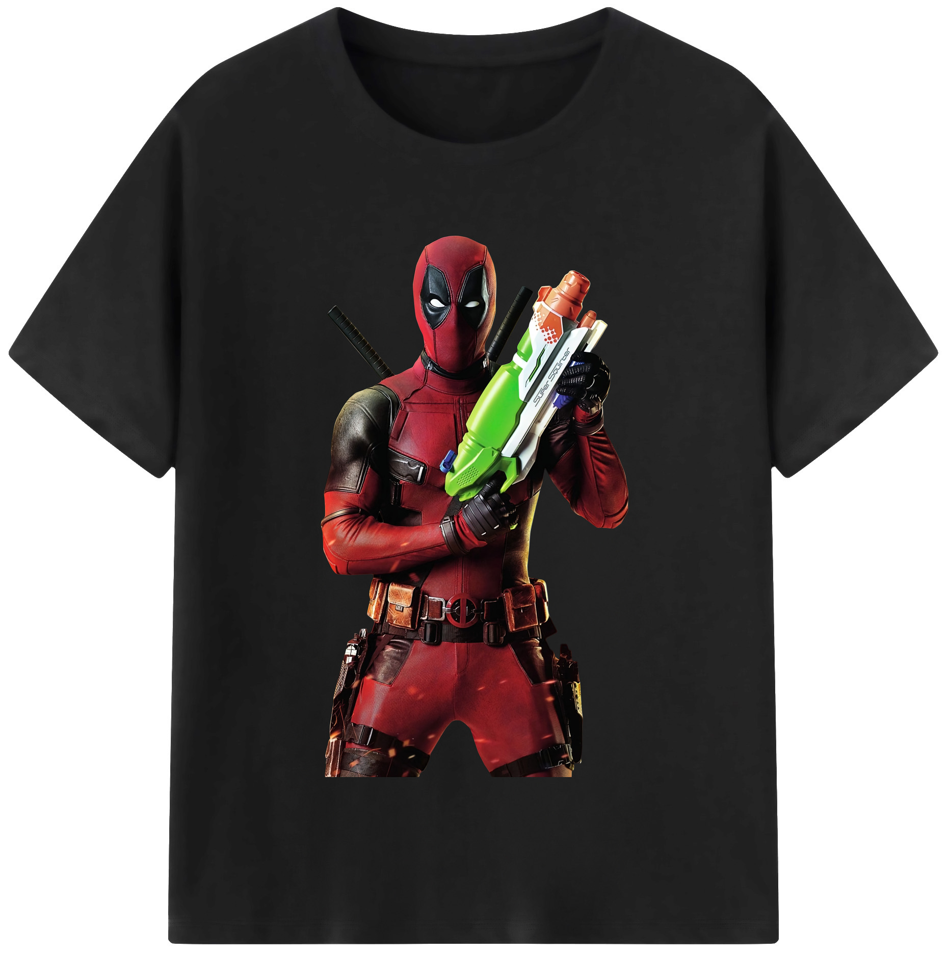 （画像用） Deadpool デッドプール 綿100％半袖Tシャツ（フロントプリント）