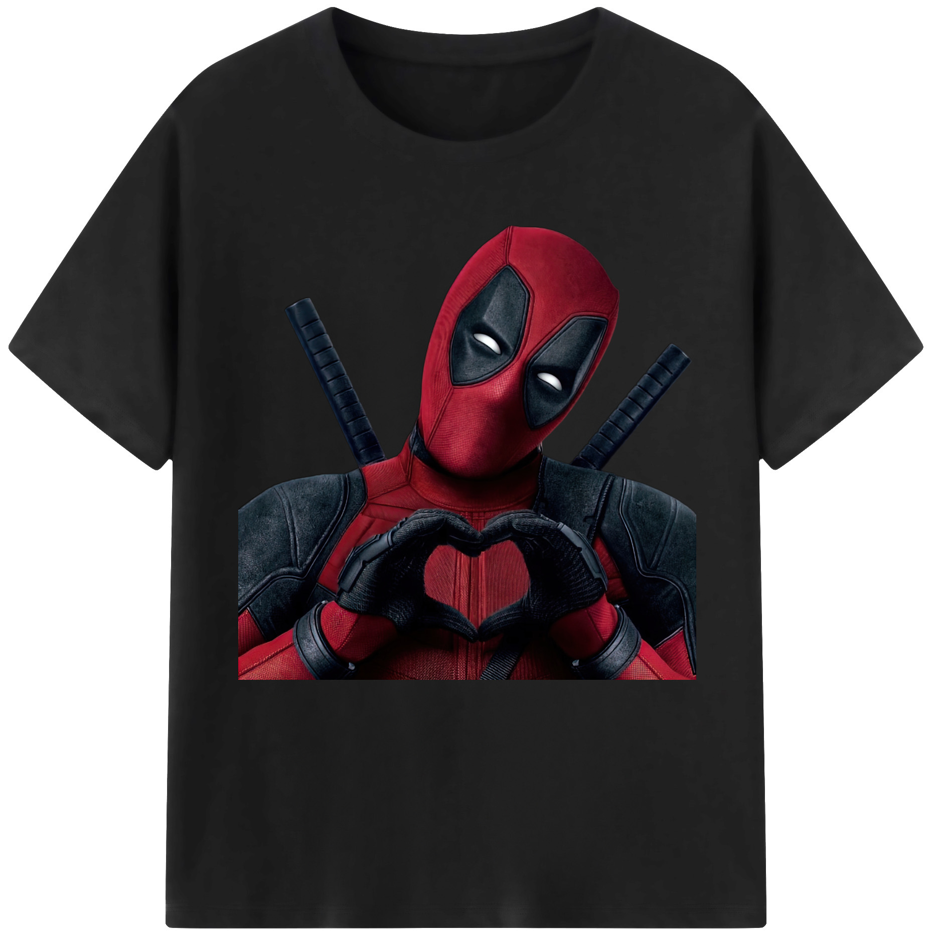 （画像用） Deadpool デッドプール 綿100％半袖Tシャツ（フロントプリント）
