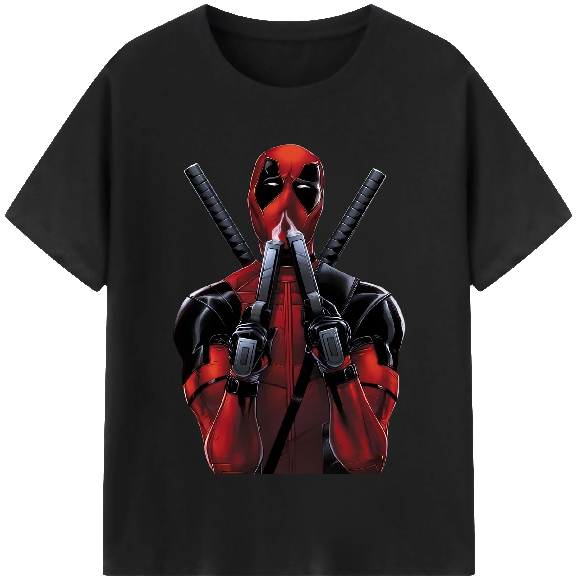 （画像用） Deadpool デッドプール 綿100％半袖Tシャツ（フロントプリント）