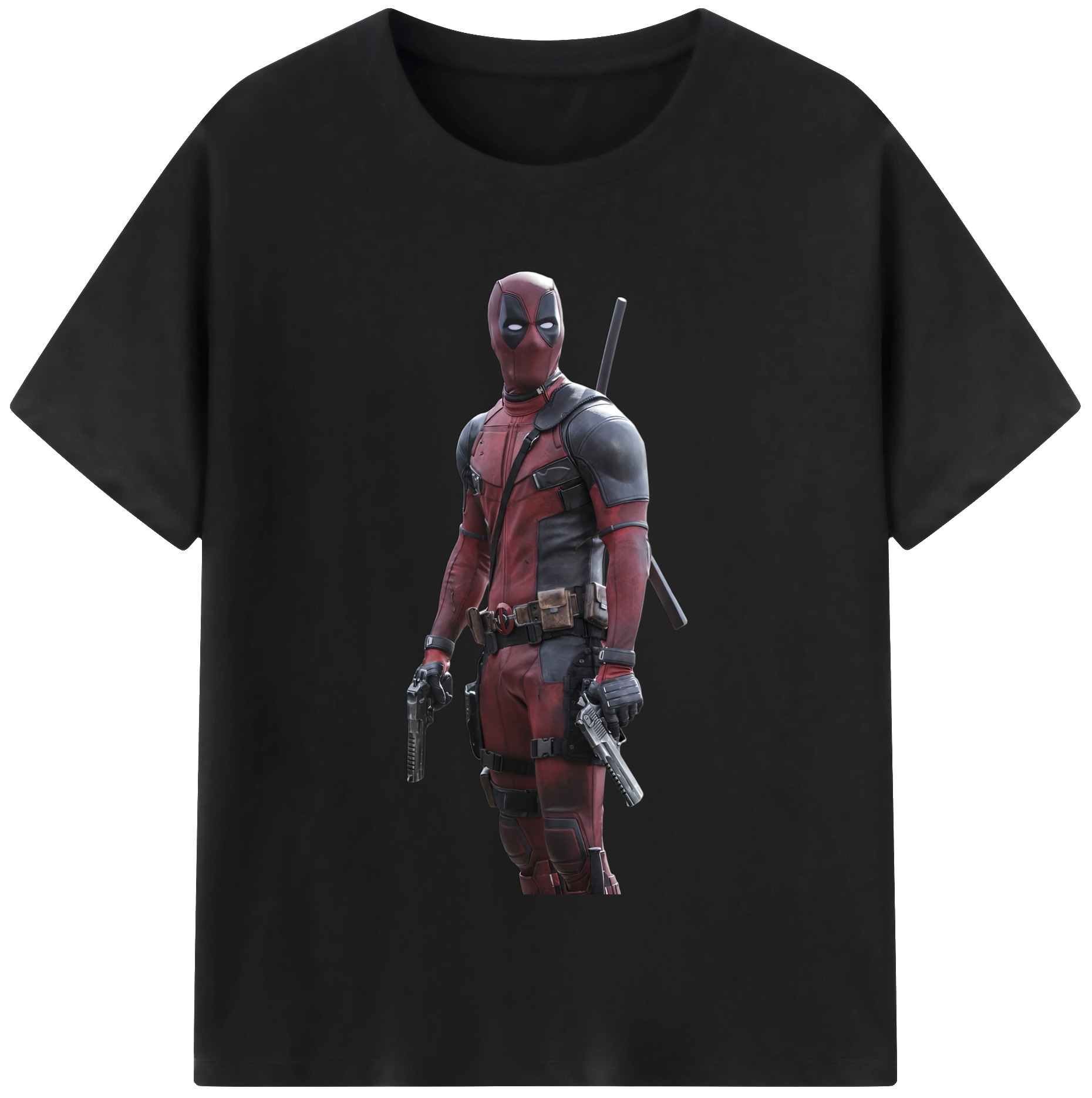 （画像用） Deadpool デッドプール 綿100％半袖Tシャツ（フロントプリント）