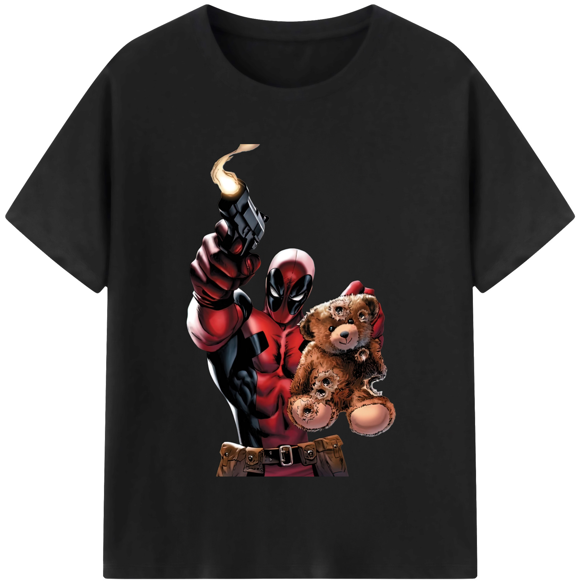 （画像用） Deadpool デッドプール 綿100％半袖Tシャツ（フロントプリント）