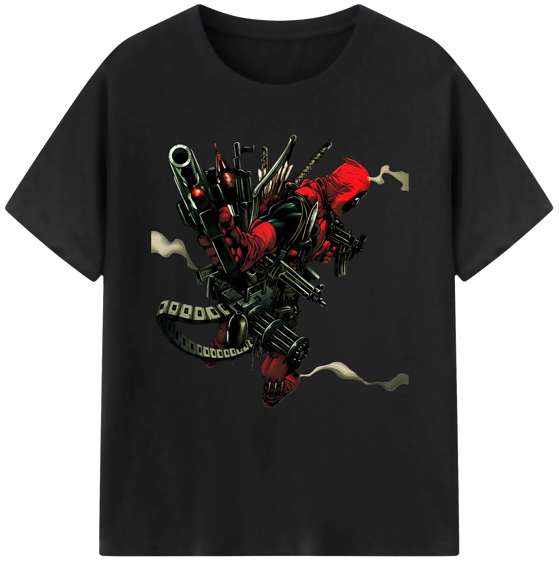 （画像用） Deadpool デッドプール 綿100％半袖Tシャツ（フロントプリント）