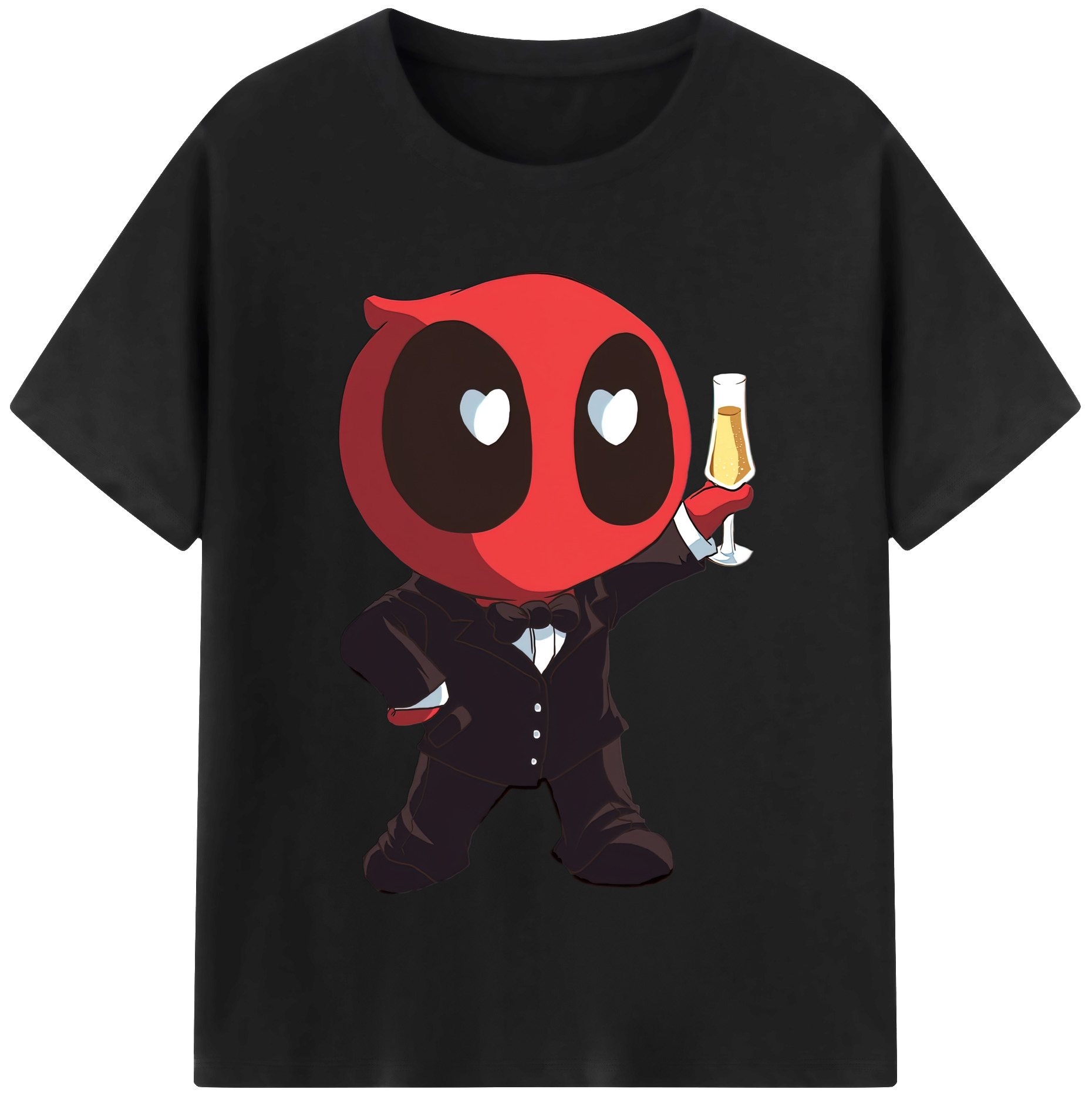 （画像用） Deadpool デッドプール 綿100％半袖Tシャツ（フロントプリント）