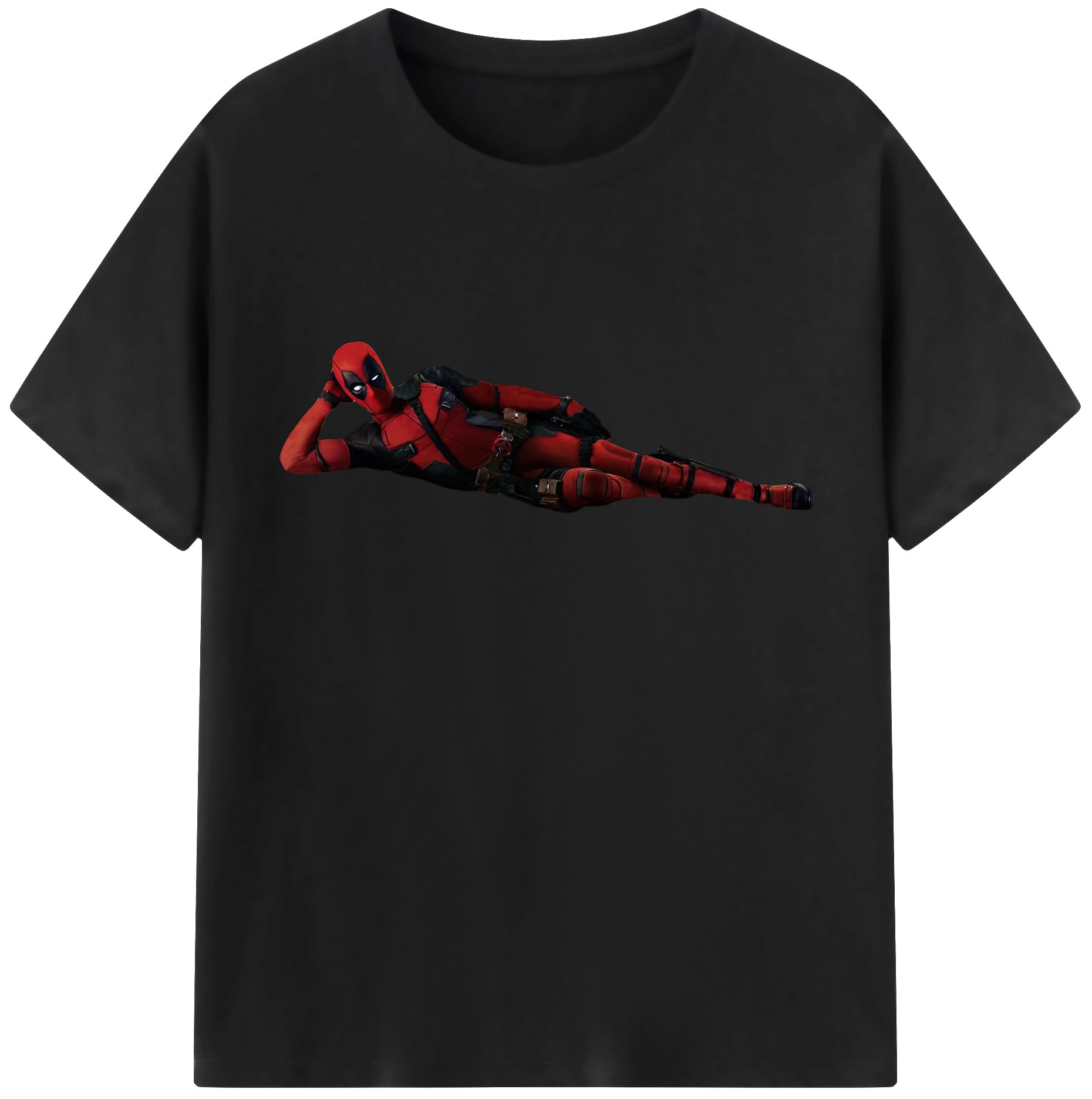 （画像用） Deadpool デッドプール 綿100％半袖Tシャツ（フロントプリント）