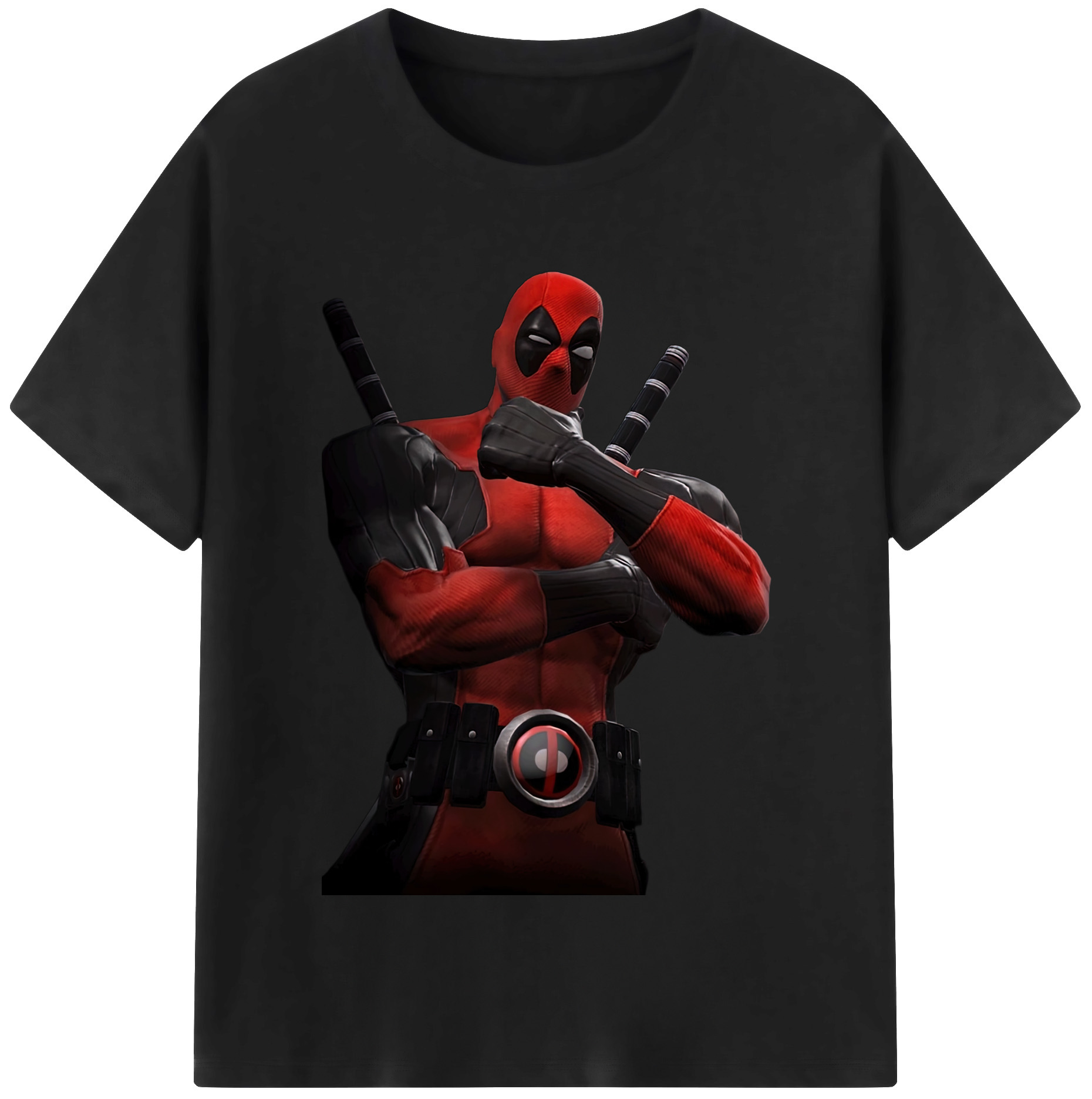 （画像用） Deadpool デッドプール 綿100％半袖Tシャツ（フロントプリント）