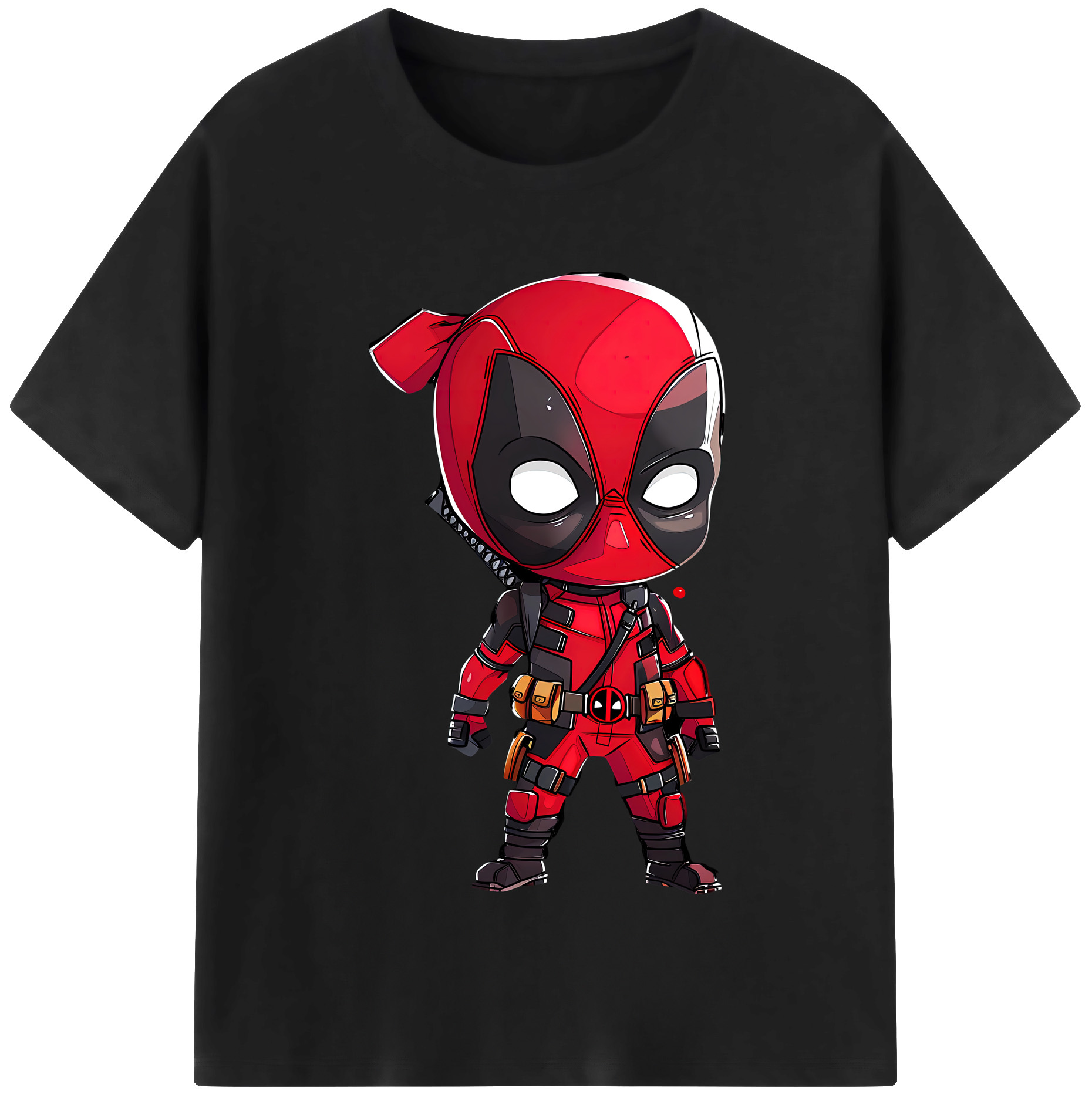 （画像用） Deadpool デッドプール 綿100％半袖Tシャツ（フロントプリント）