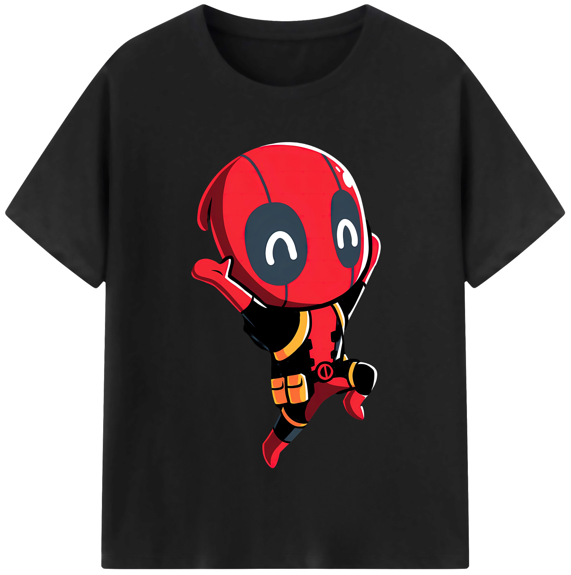 （画像用） Deadpool デッドプール 綿100％半袖Tシャツ（フロントプリント）