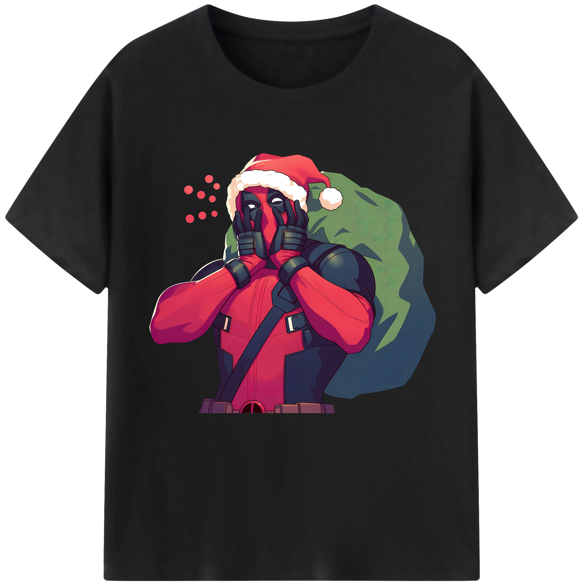 （画像用） Deadpool デッドプール 綿100％半袖Tシャツ（フロントプリント）