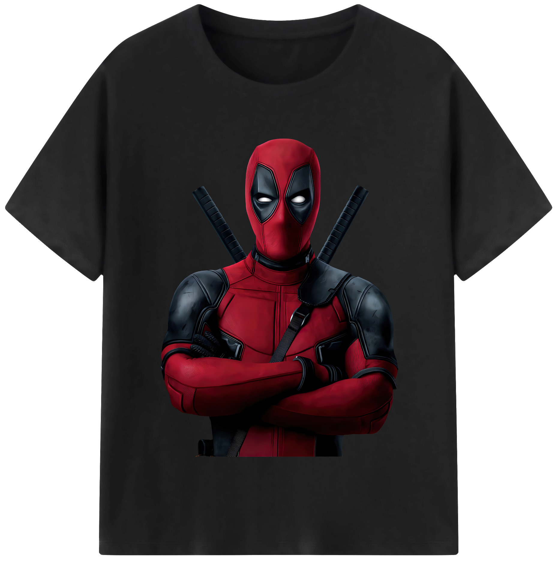 （画像用） Deadpool デッドプール 綿100％半袖Tシャツ（フロントプリント）