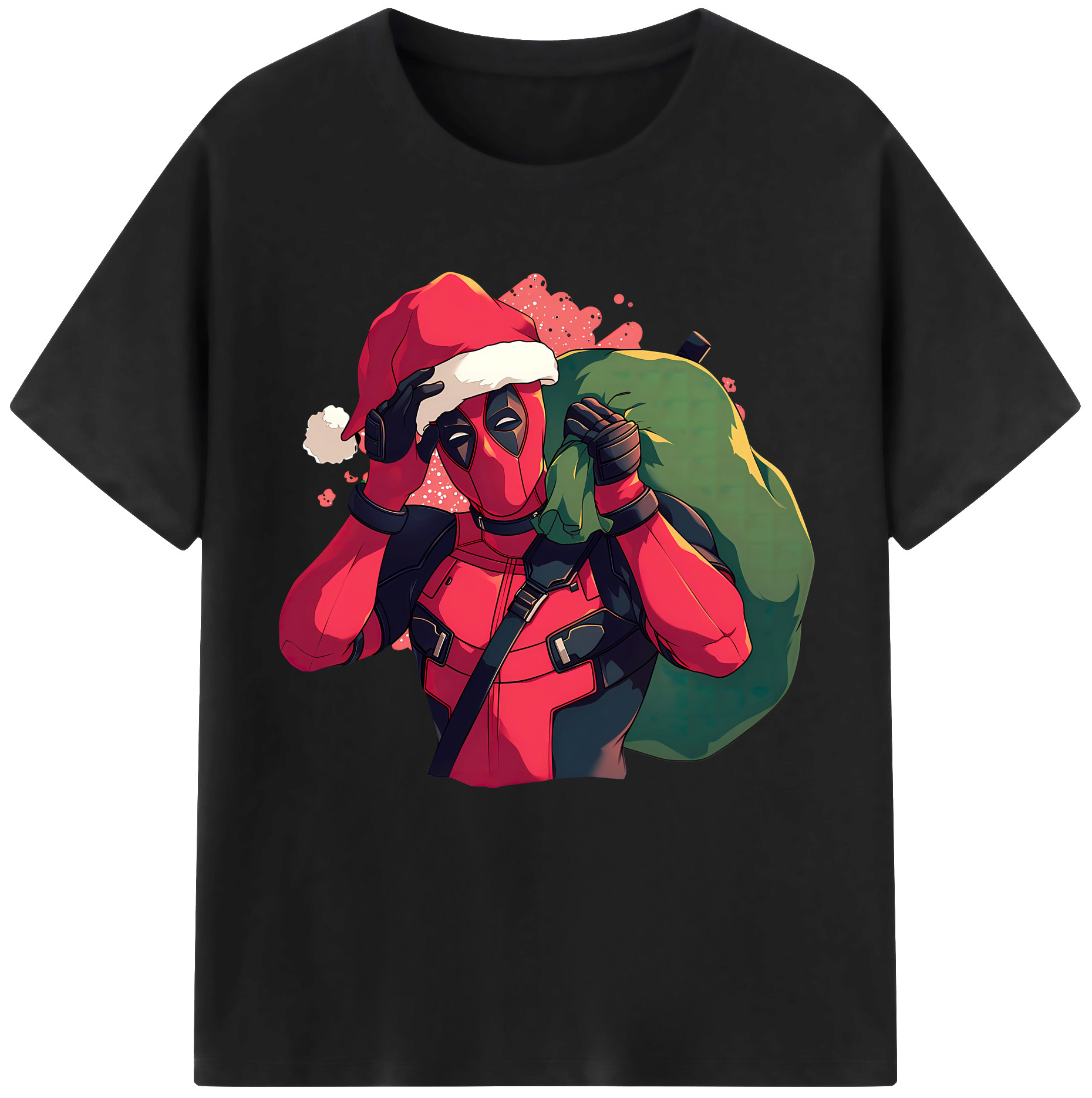 （画像用） Deadpool デッドプール 綿100％半袖Tシャツ（フロントプリント）