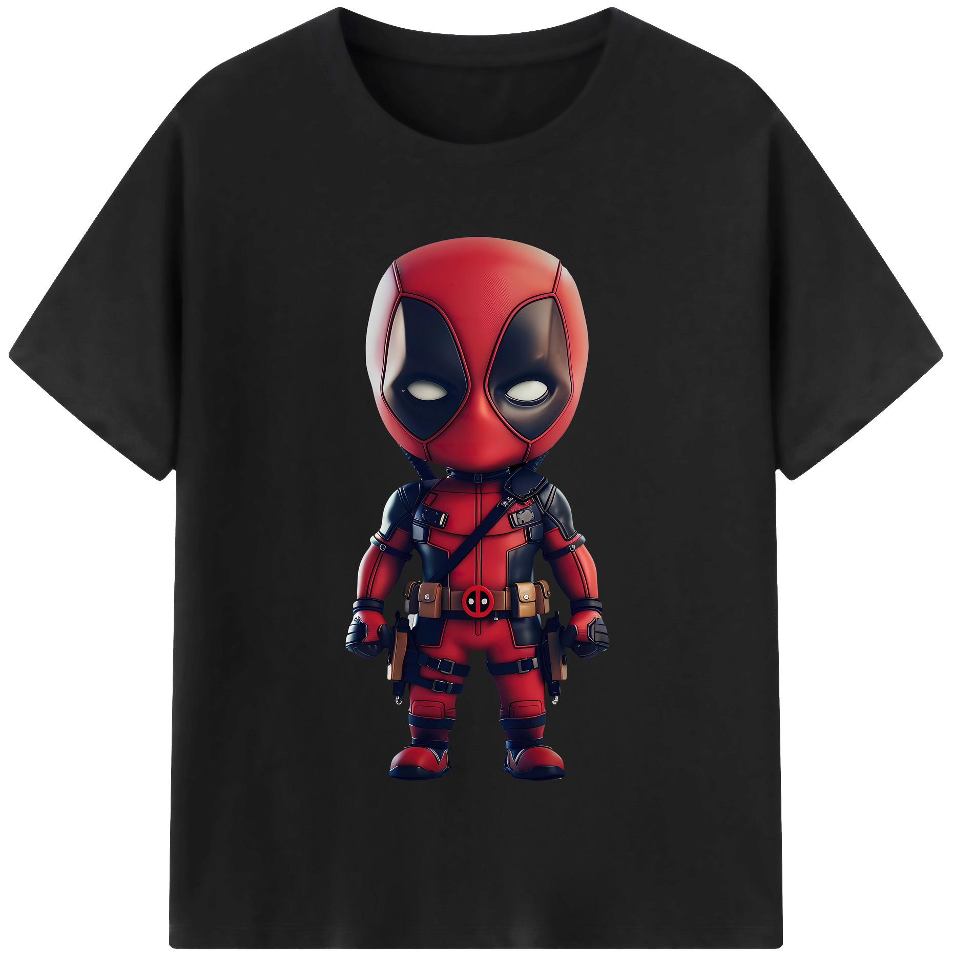 （画像用） Deadpool デッドプール 綿100％半袖Tシャツ（フロントプリント）