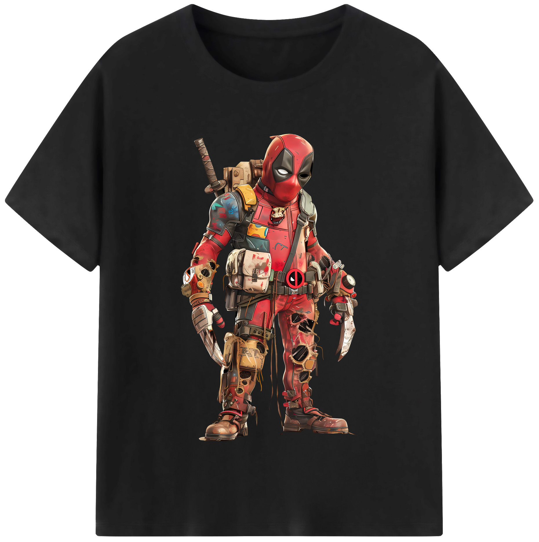 （画像用） Deadpool デッドプール 綿100％半袖Tシャツ（フロントプリント）