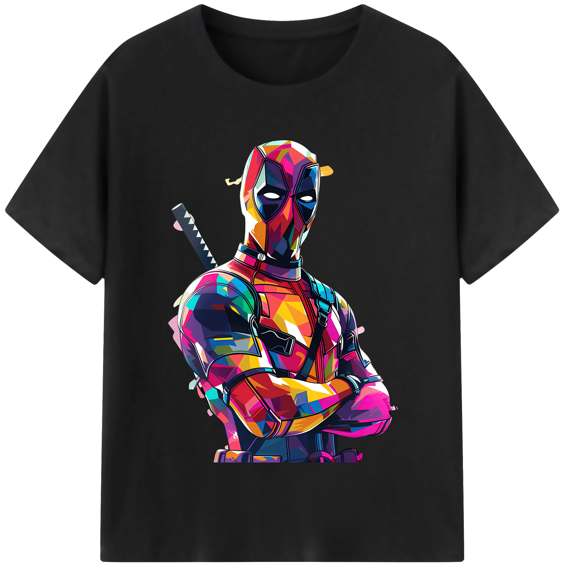 （画像用） Deadpool デッドプール 綿100％半袖Tシャツ（フロントプリント）