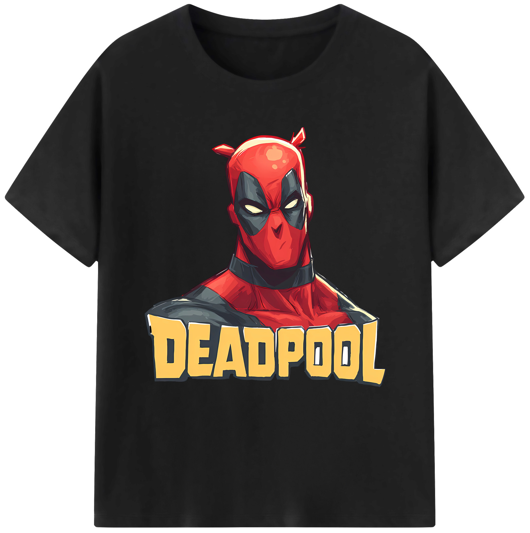 （画像用） Deadpool デッドプール 綿100％半袖Tシャツ（フロントプリント）