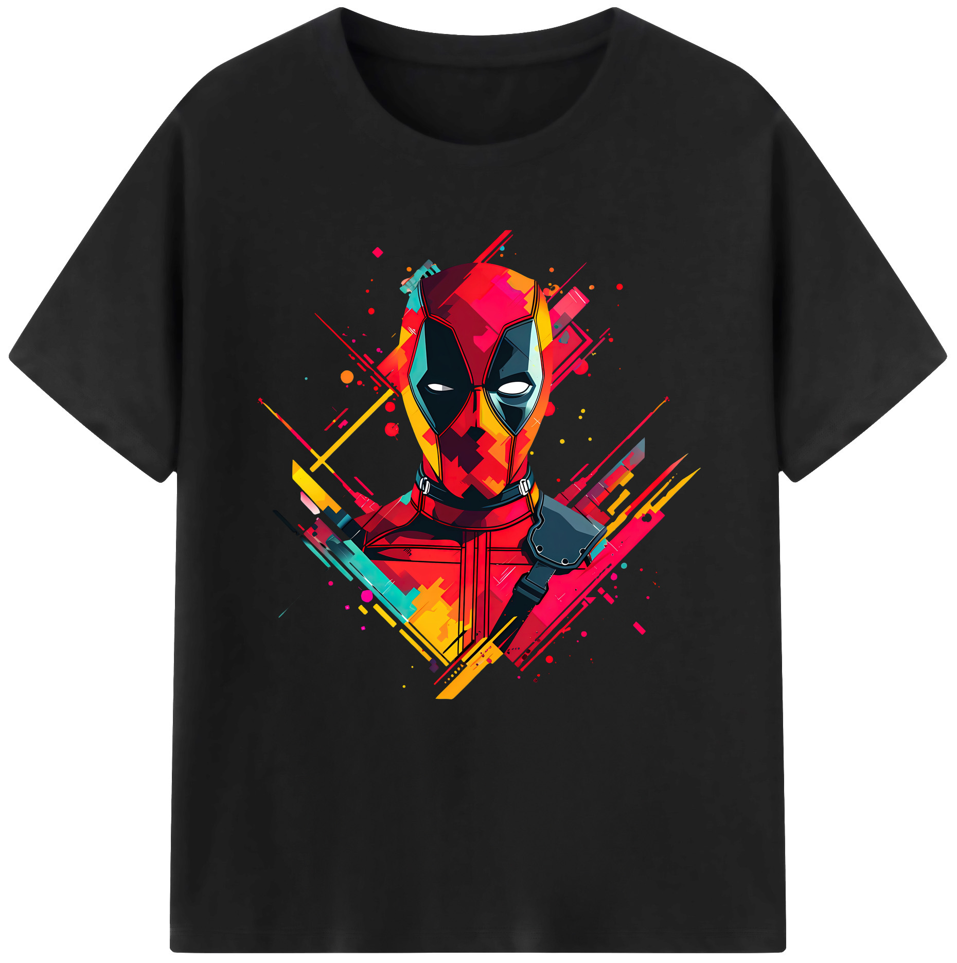 （画像用） Deadpool デッドプール 綿100％半袖Tシャツ（フロントプリント）