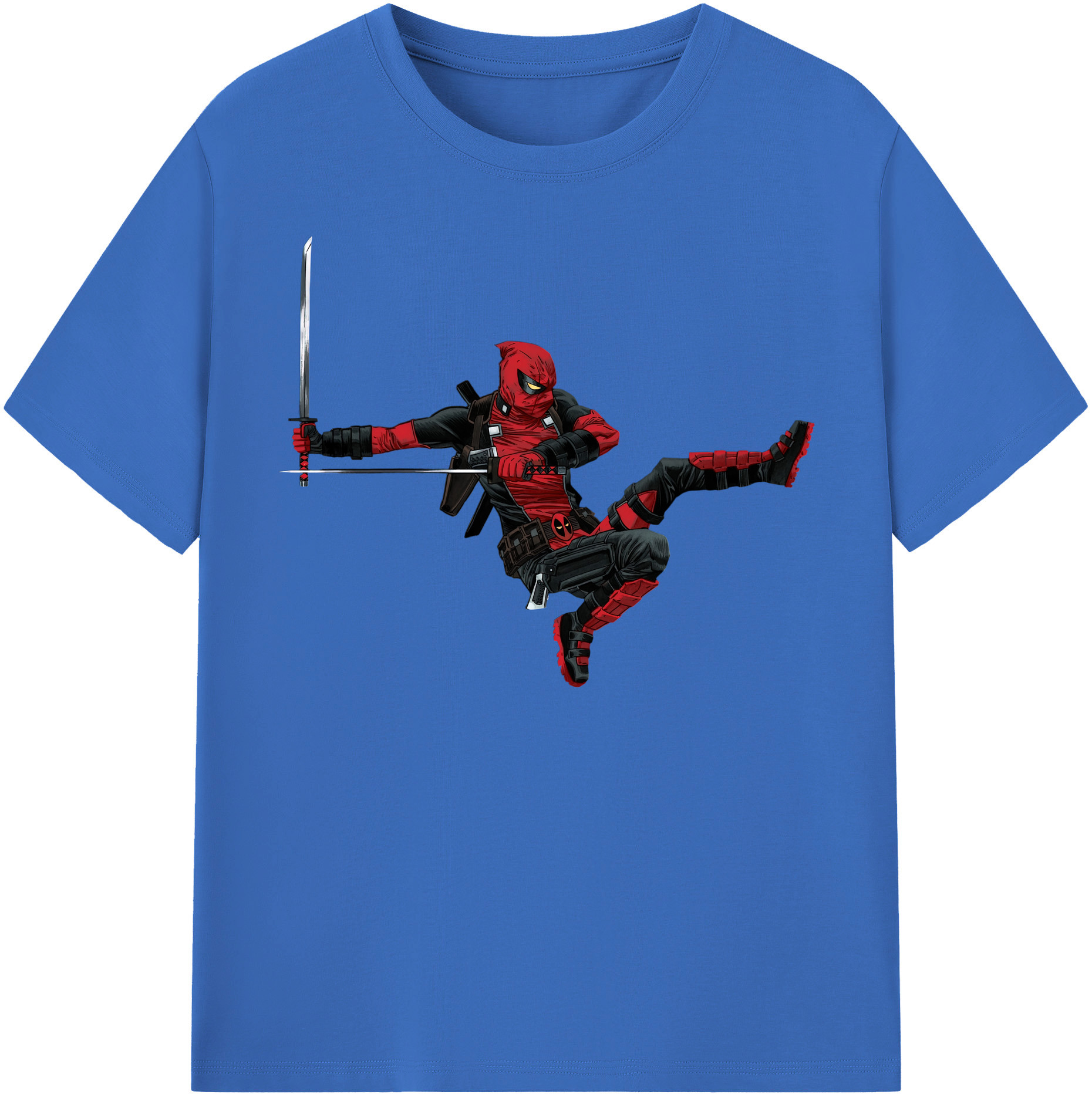 （画像用） Deadpool デッドプール 綿100％半袖Tシャツ（フロントプリント）