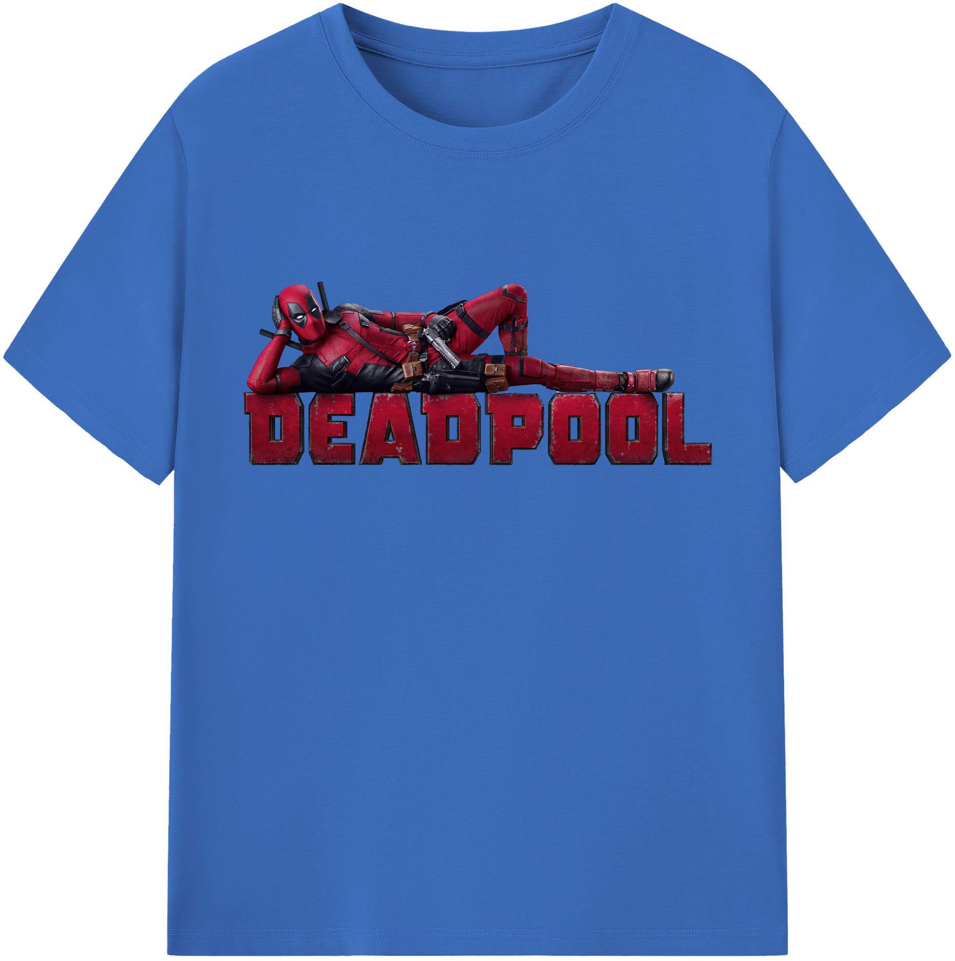 （画像用） Deadpool デッドプール 綿100％半袖Tシャツ（フロントプリント）