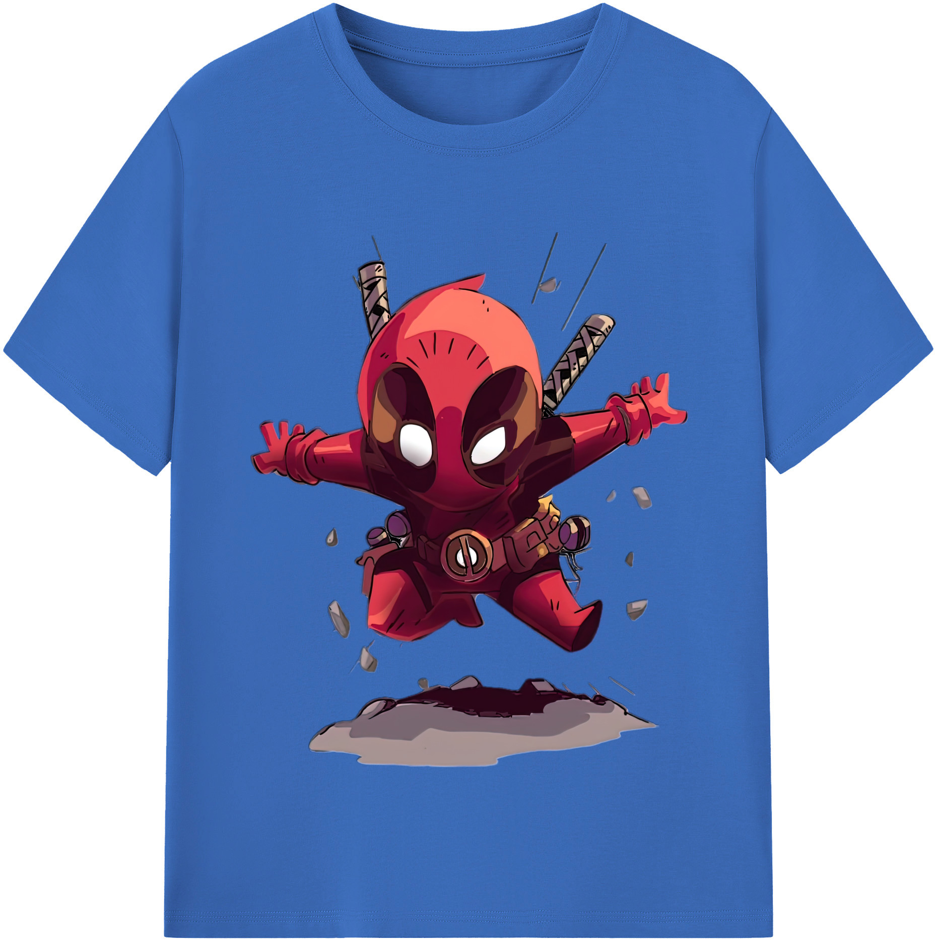 （画像用） Deadpool デッドプール 綿100％半袖Tシャツ（フロントプリント）