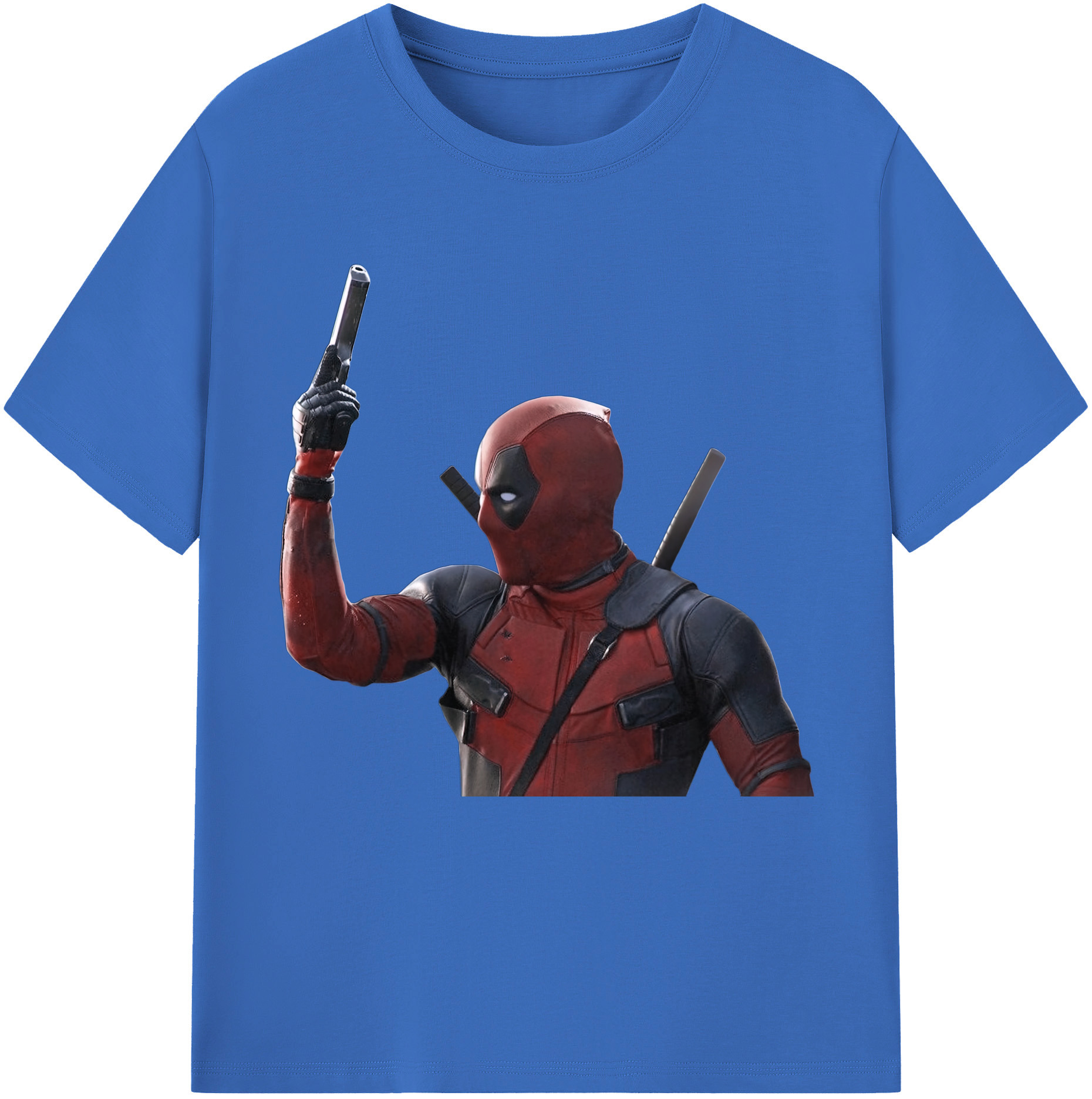（画像用） Deadpool デッドプール 綿100％半袖Tシャツ（フロントプリント）