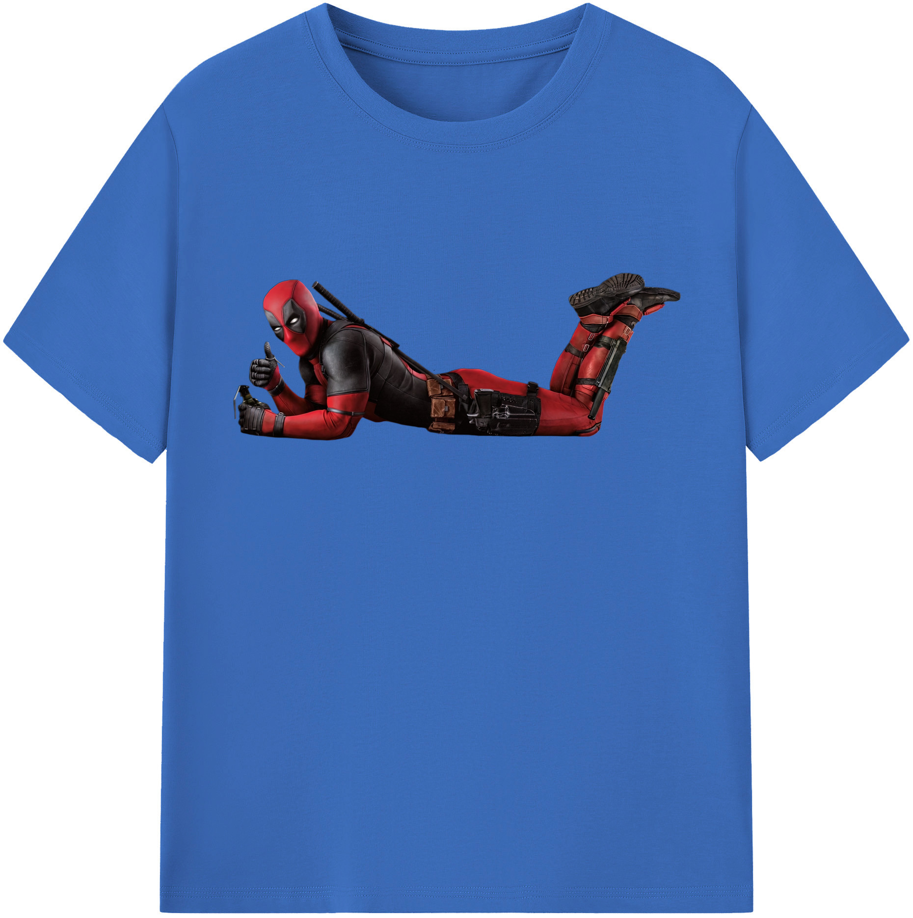 （画像用） Deadpool デッドプール 綿100％半袖Tシャツ（フロントプリント）