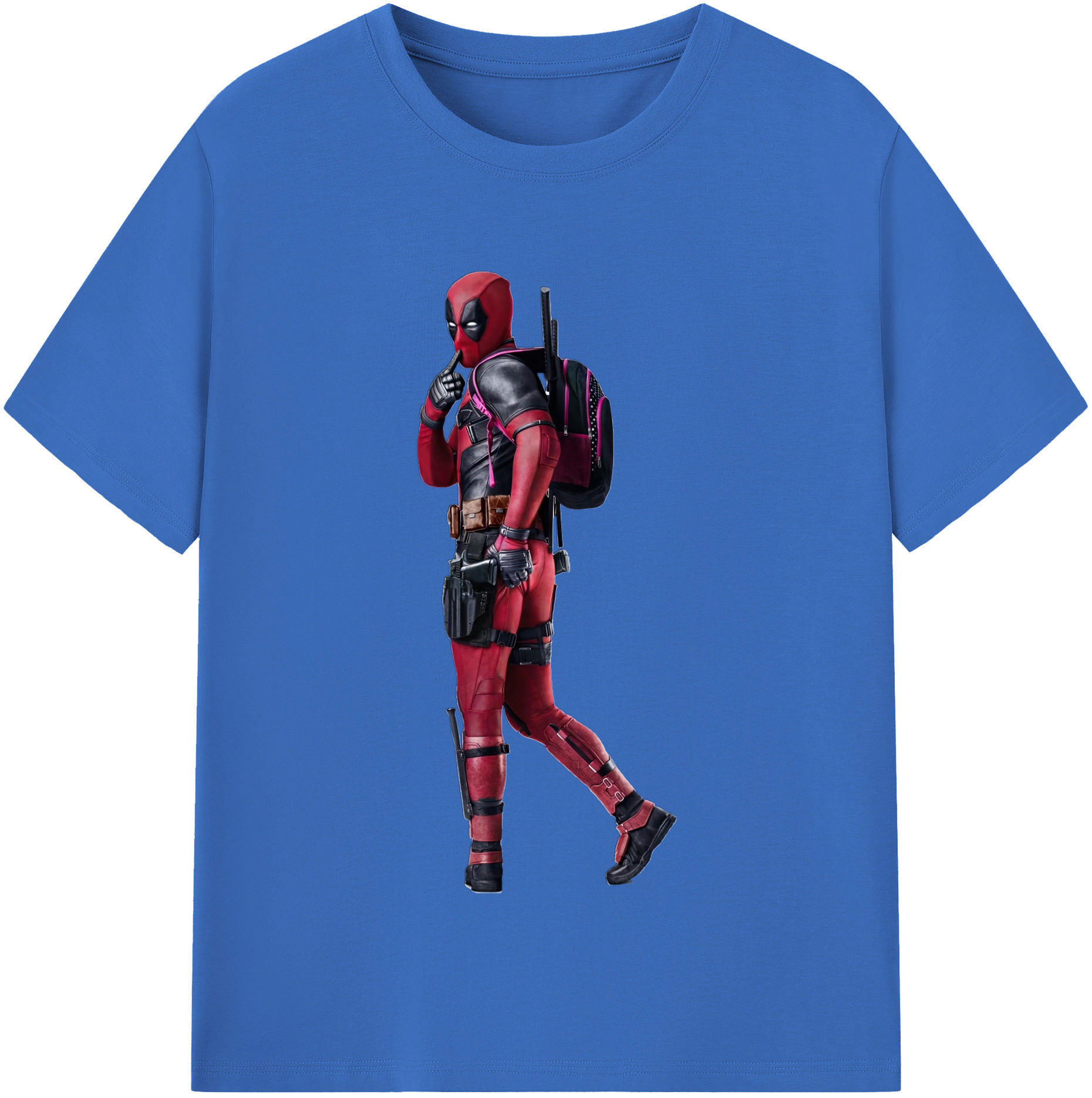 （画像用） Deadpool デッドプール 綿100％半袖Tシャツ（フロントプリント）